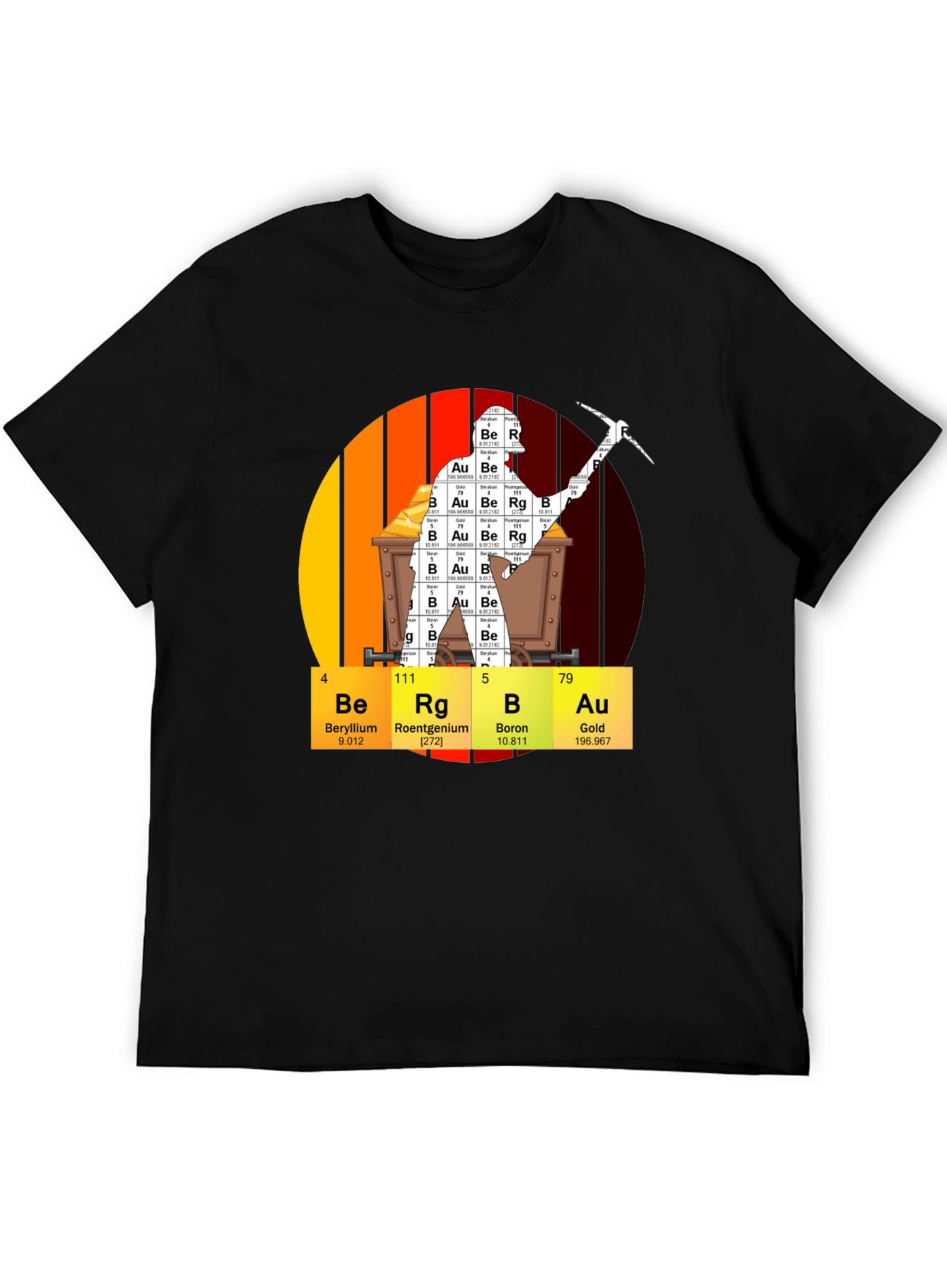 Periodic Table Gold Mining T-Shirt