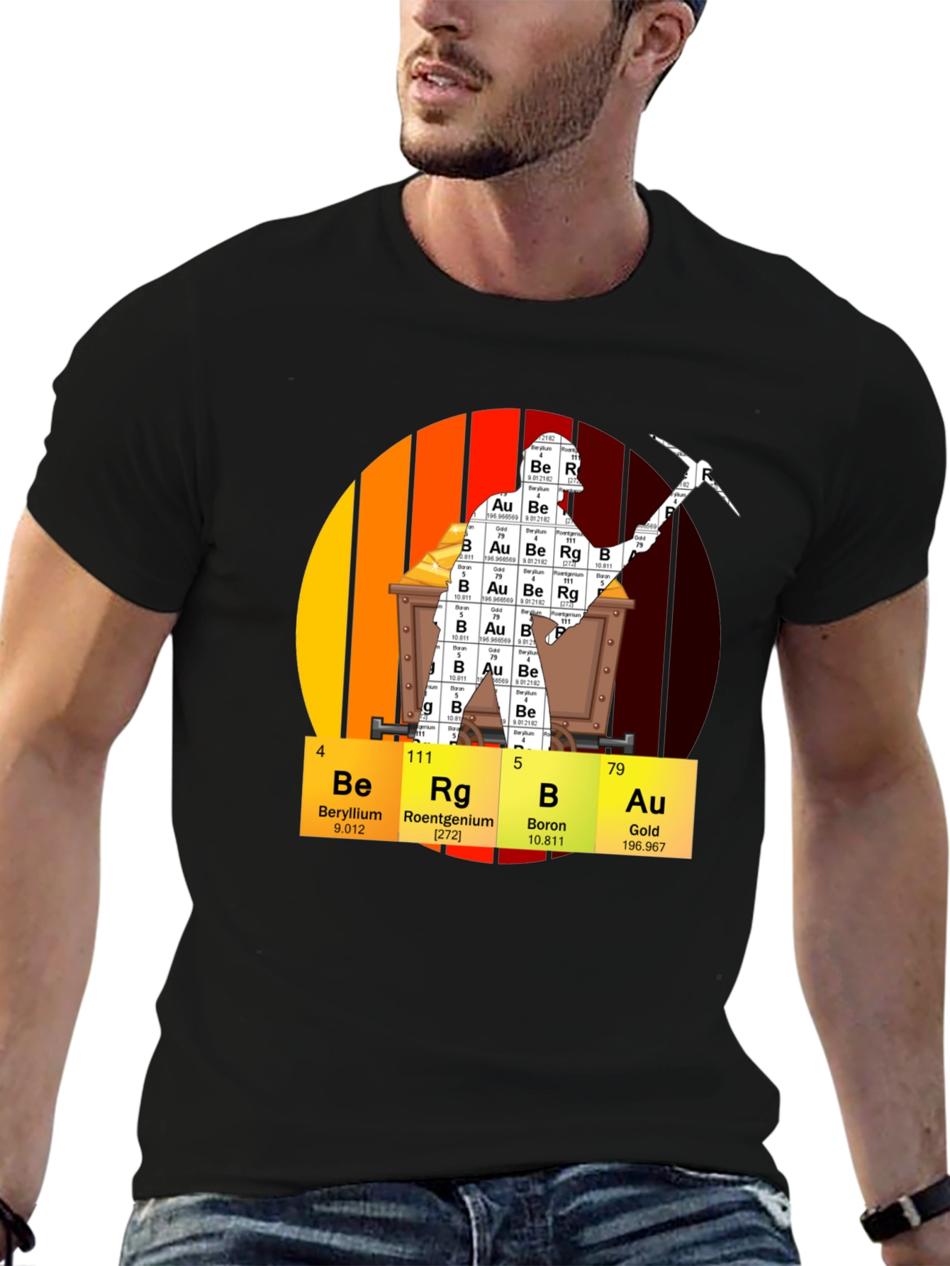 Periodic Table Gold Mining T-Shirt