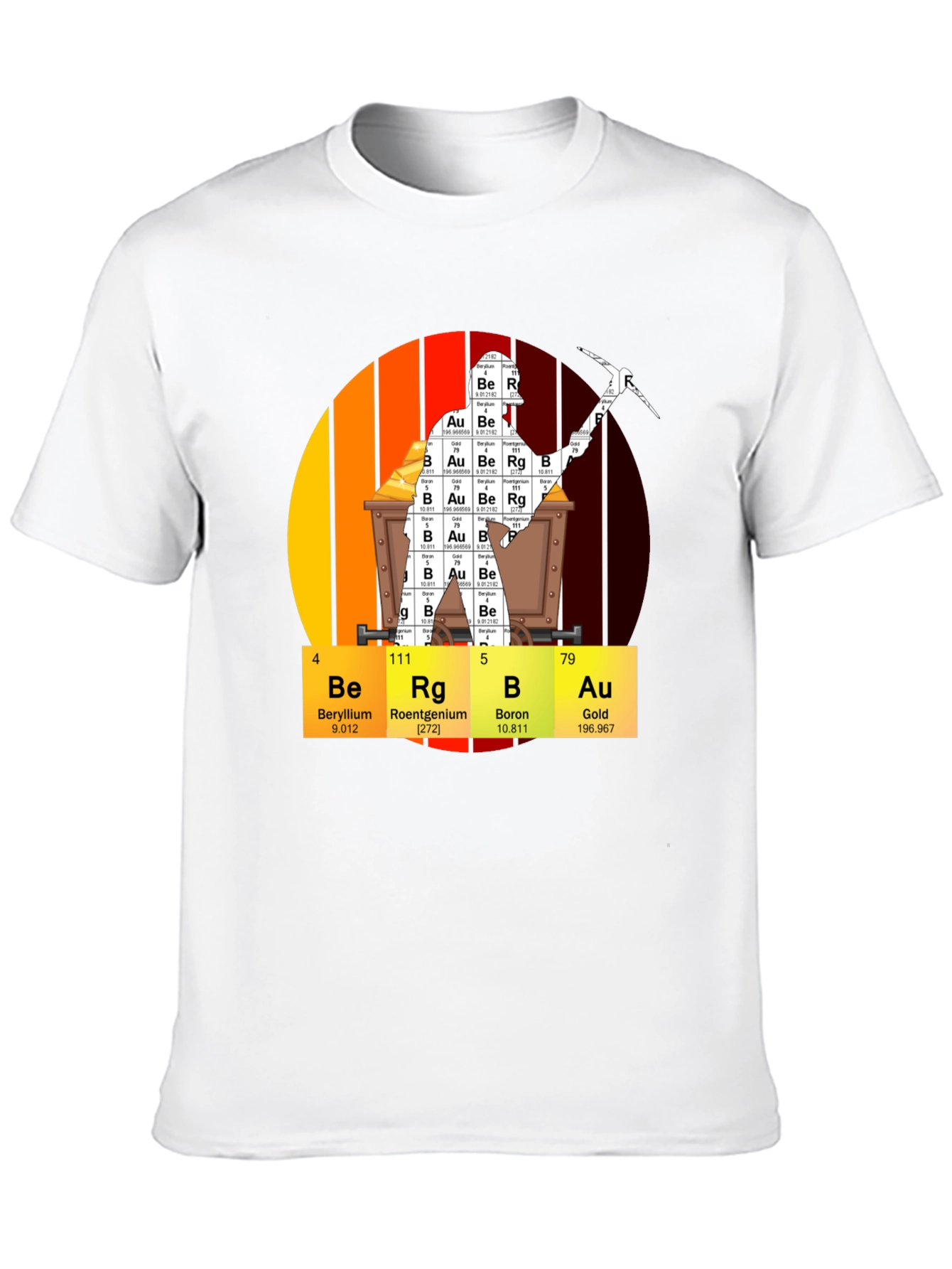 Periodic Table Gold Mining T-Shirt