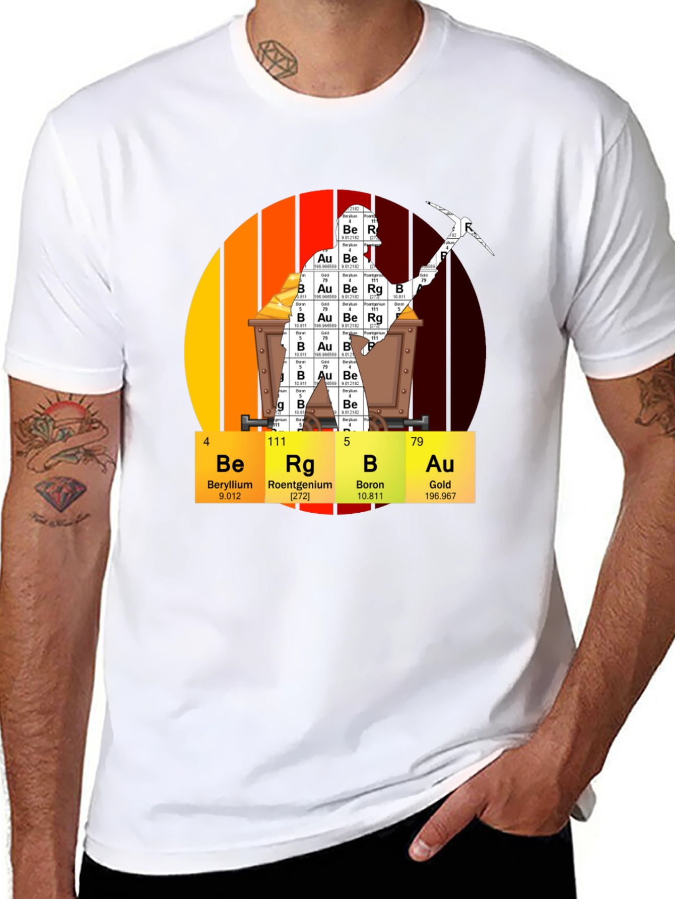 Periodic Table Gold Mining T-Shirt