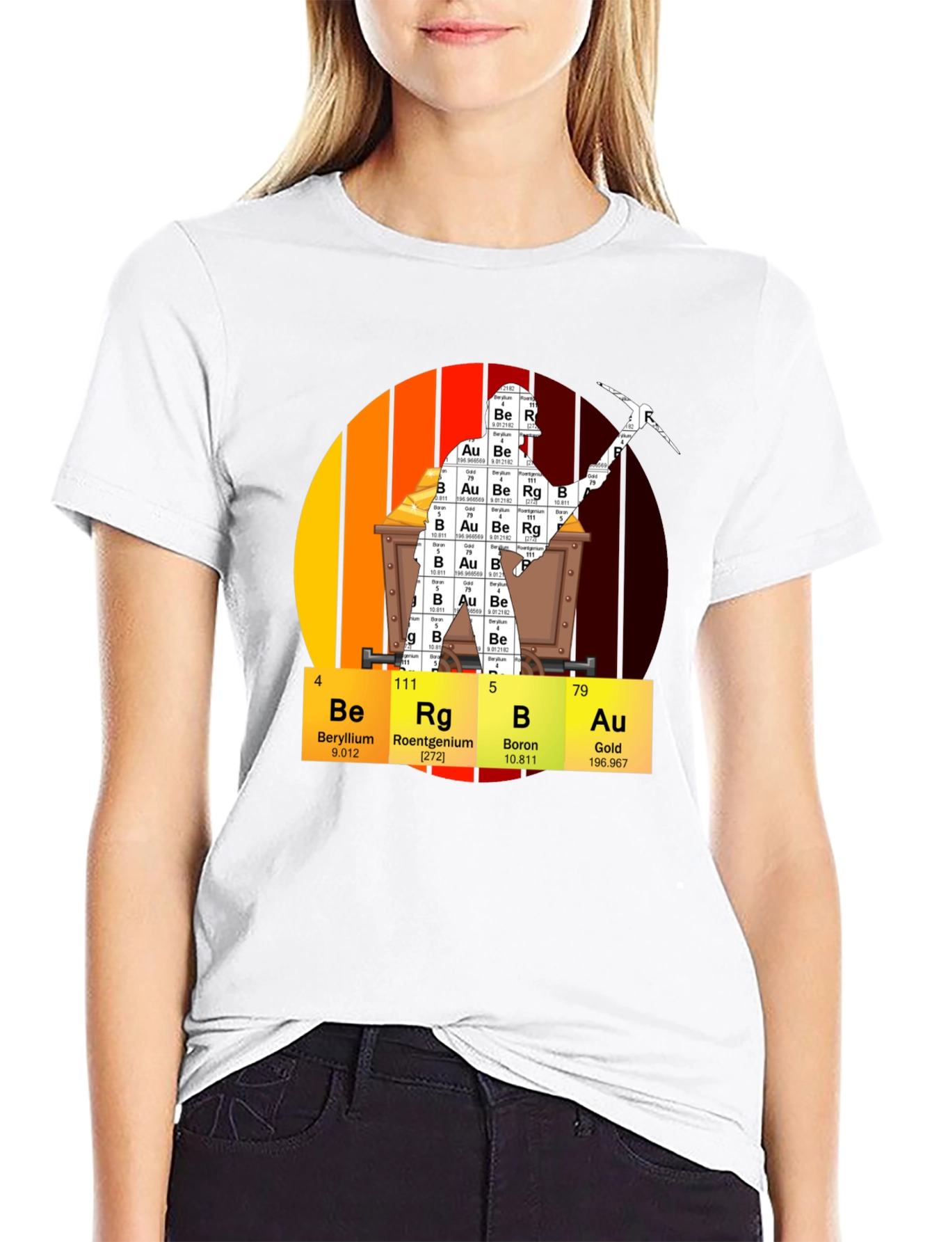 Periodic Table Gold Mining T-Shirt