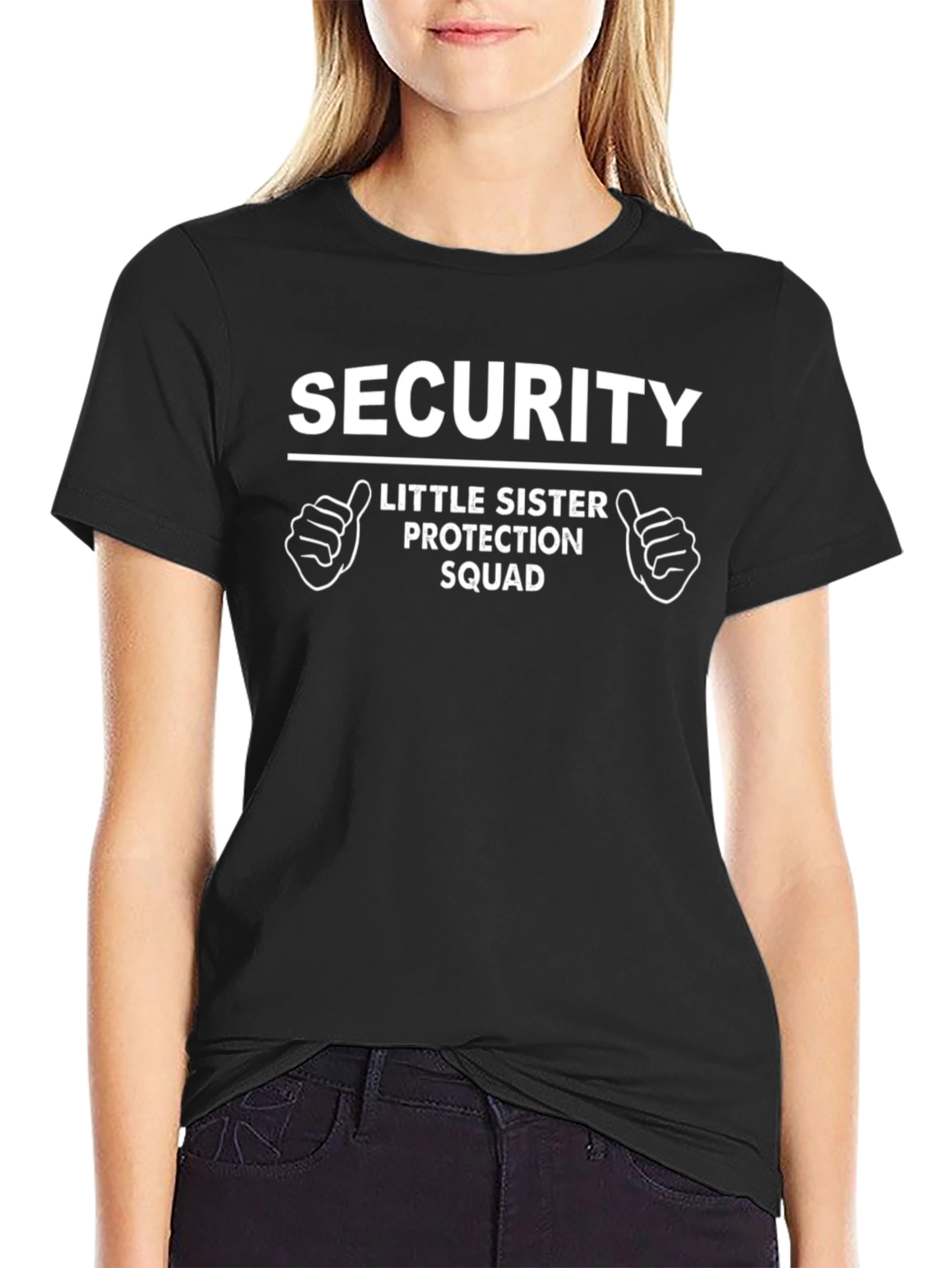 Security Little Sister Protection Squad Novelty T-Shirt