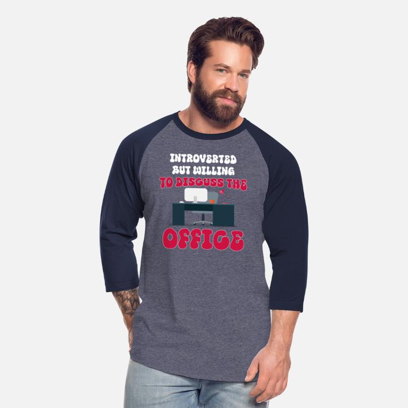 introverted but willing to discuss the office