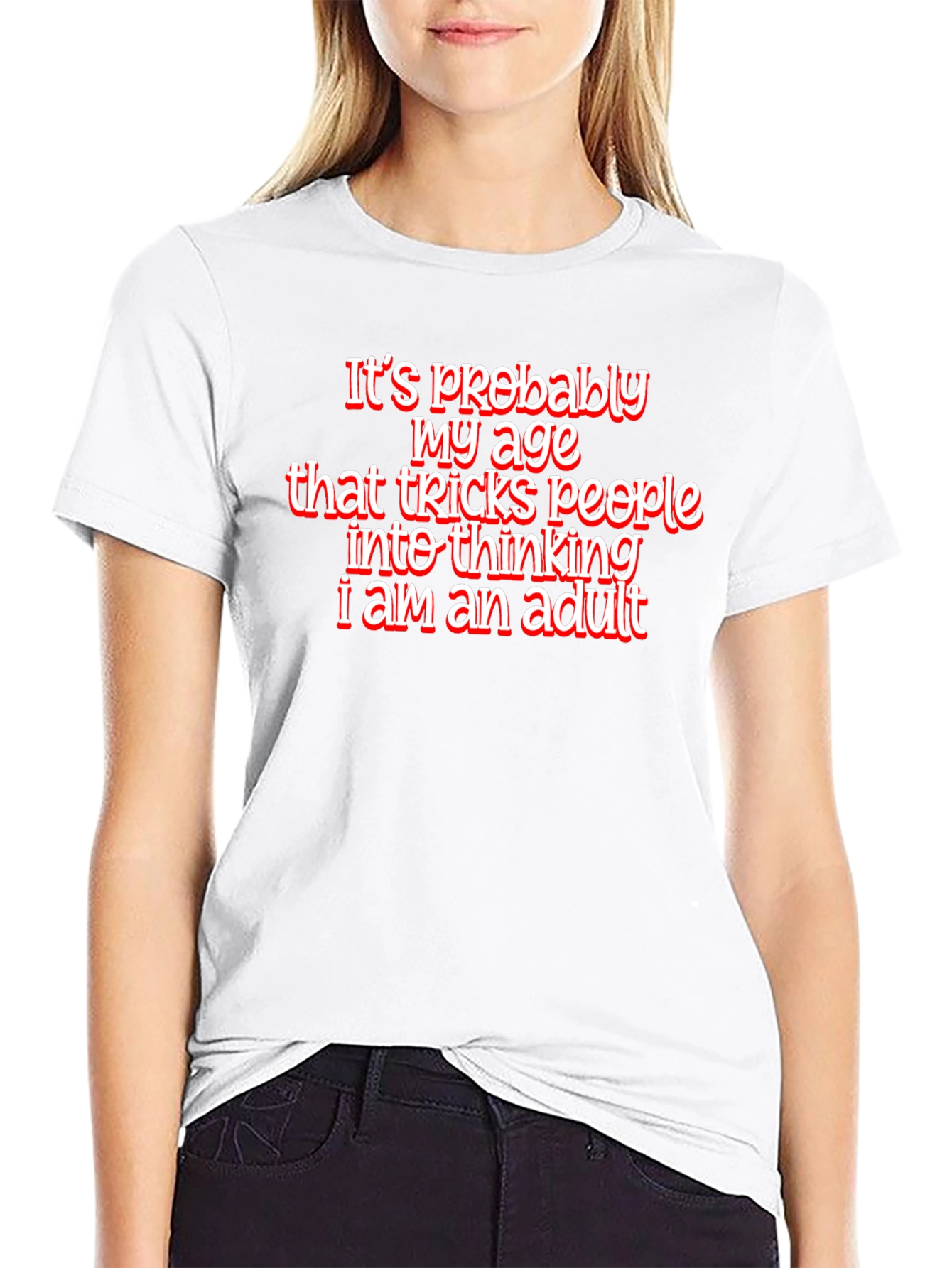 Funny Age Tricks Graphic Tee - Black