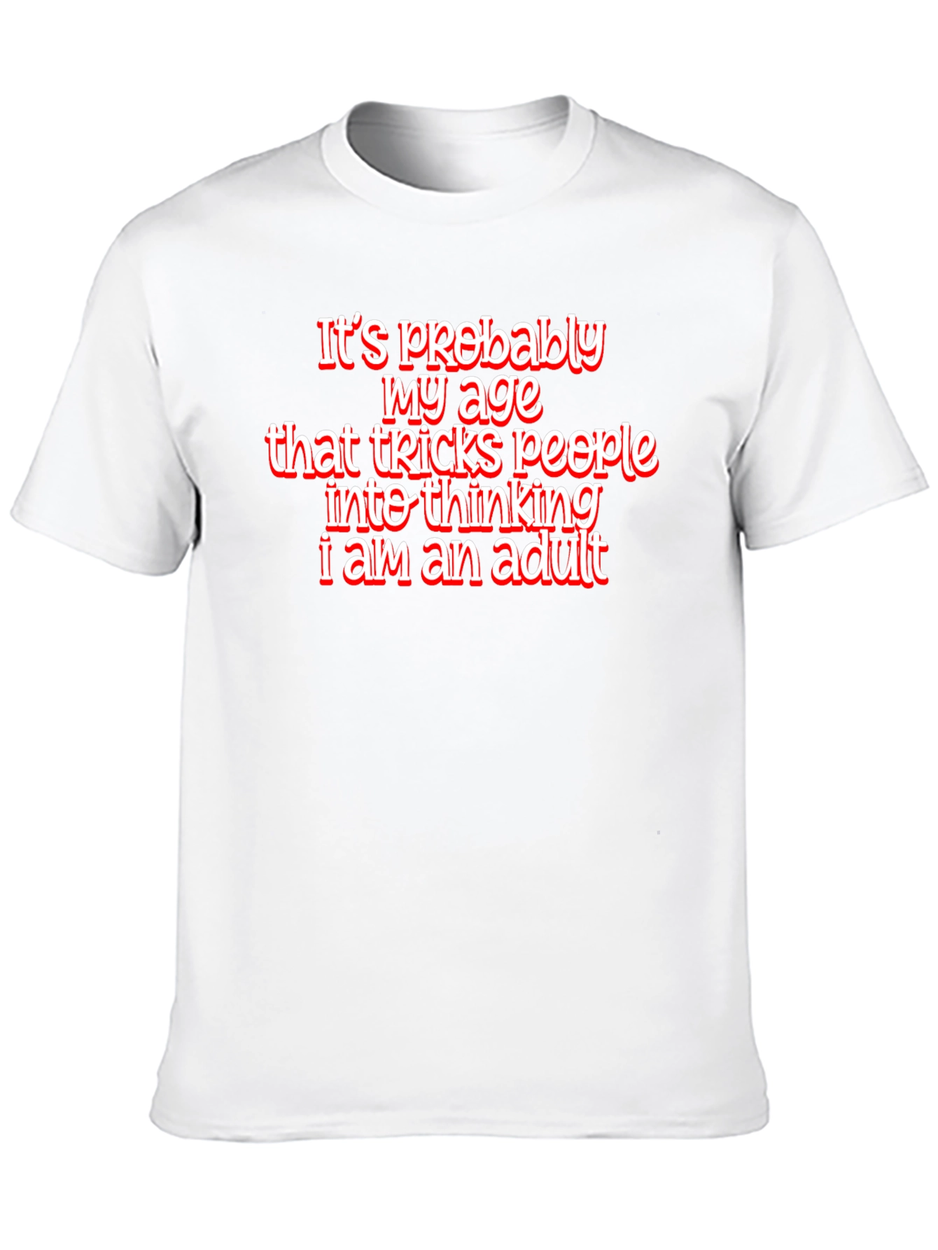 Funny Age Tricks Graphic Tee - Black