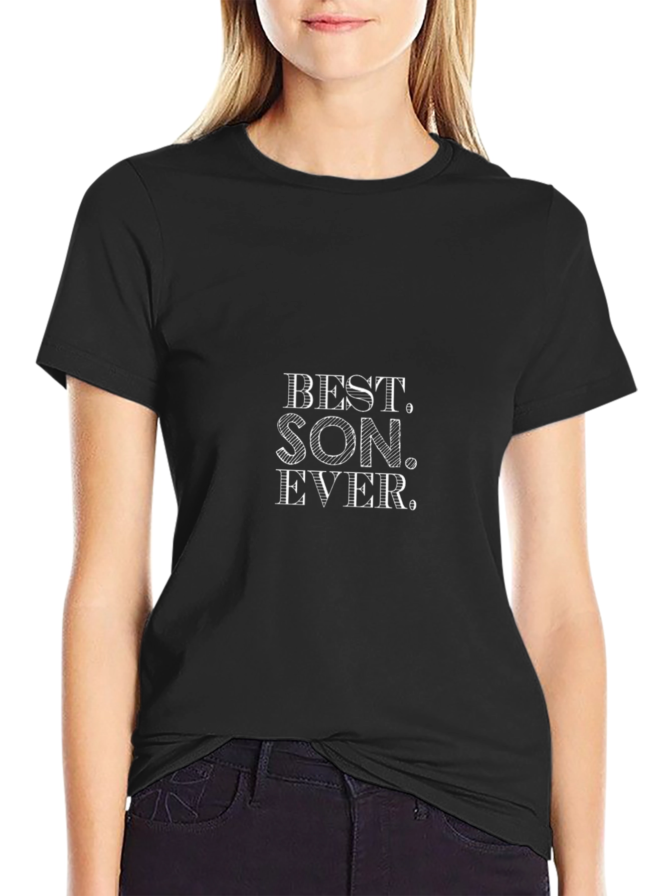 Best Son Ever T-Shirt - Black Cotton Tee