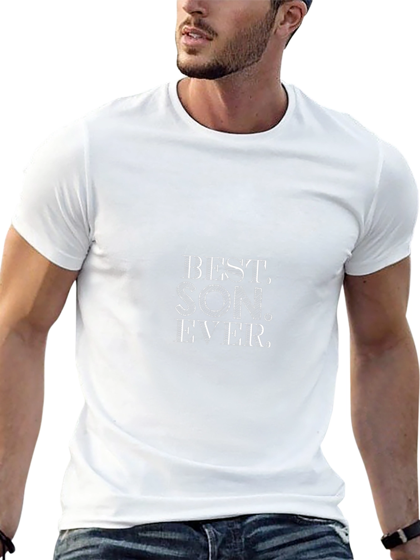 Best Son Ever T-Shirt - Black Cotton Tee