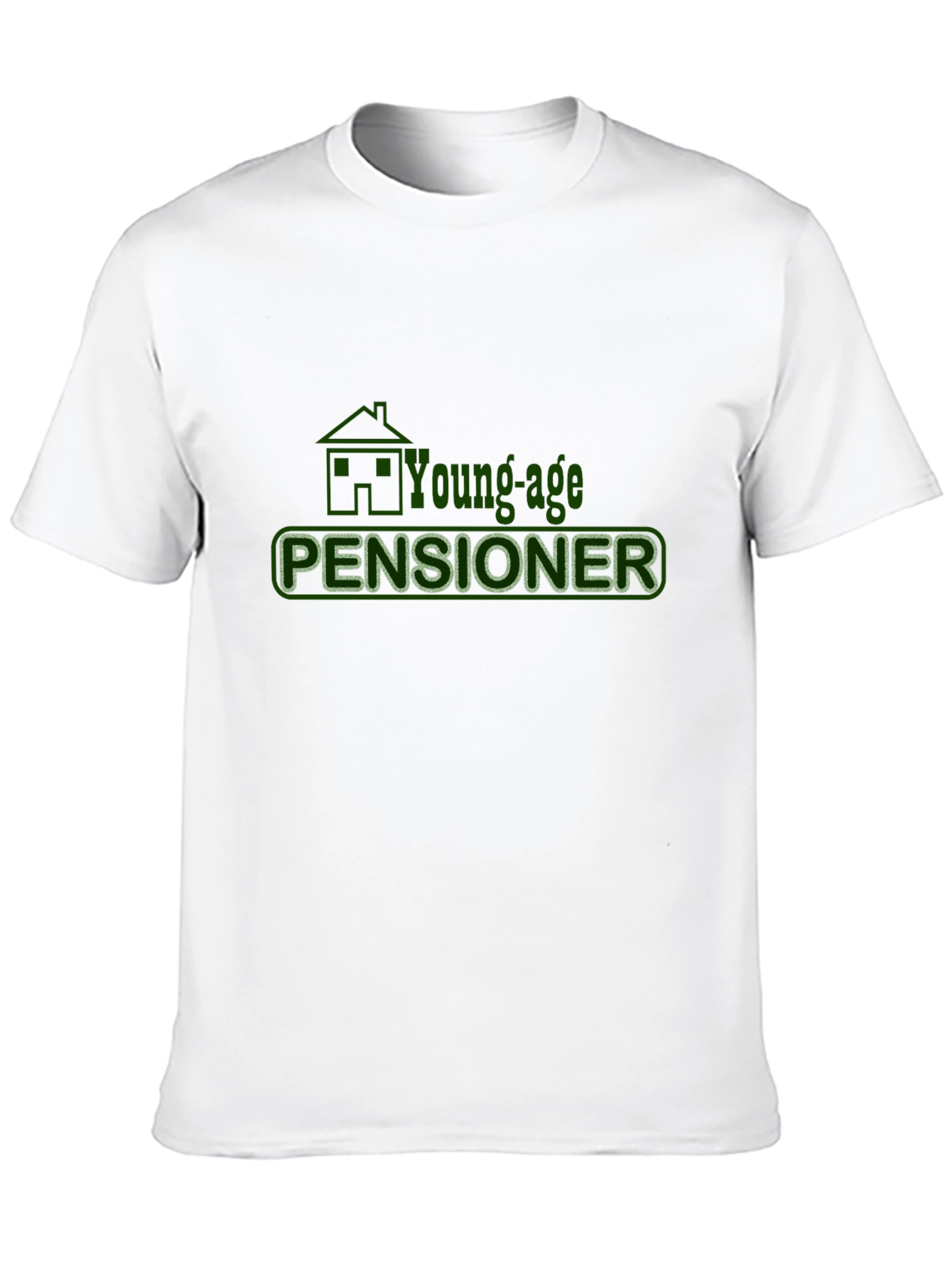 Young-age Pensioner Black T-Shirt
