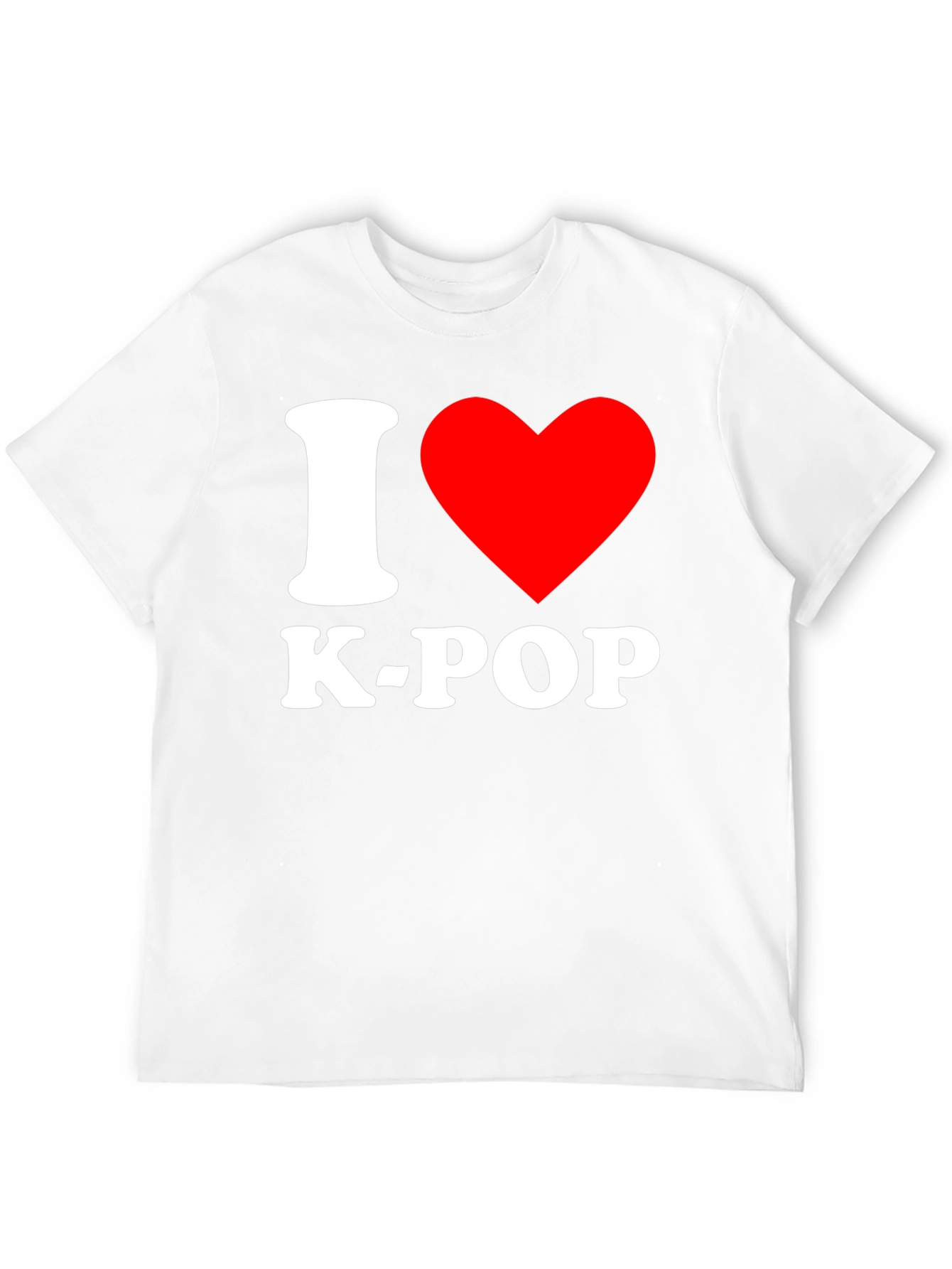 I Love K-POP T-Shirt - Black Crew Neck Tee