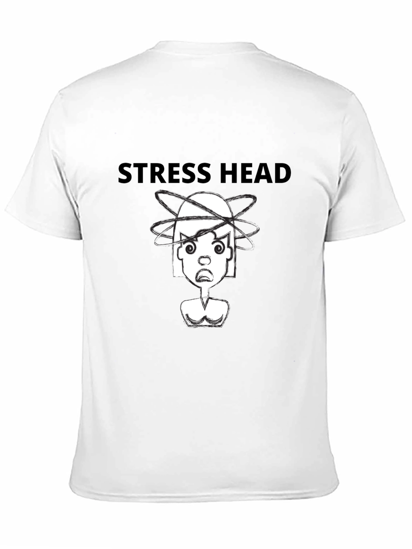 Stress Head T-Shirt - Unisex Black Graphic Tee