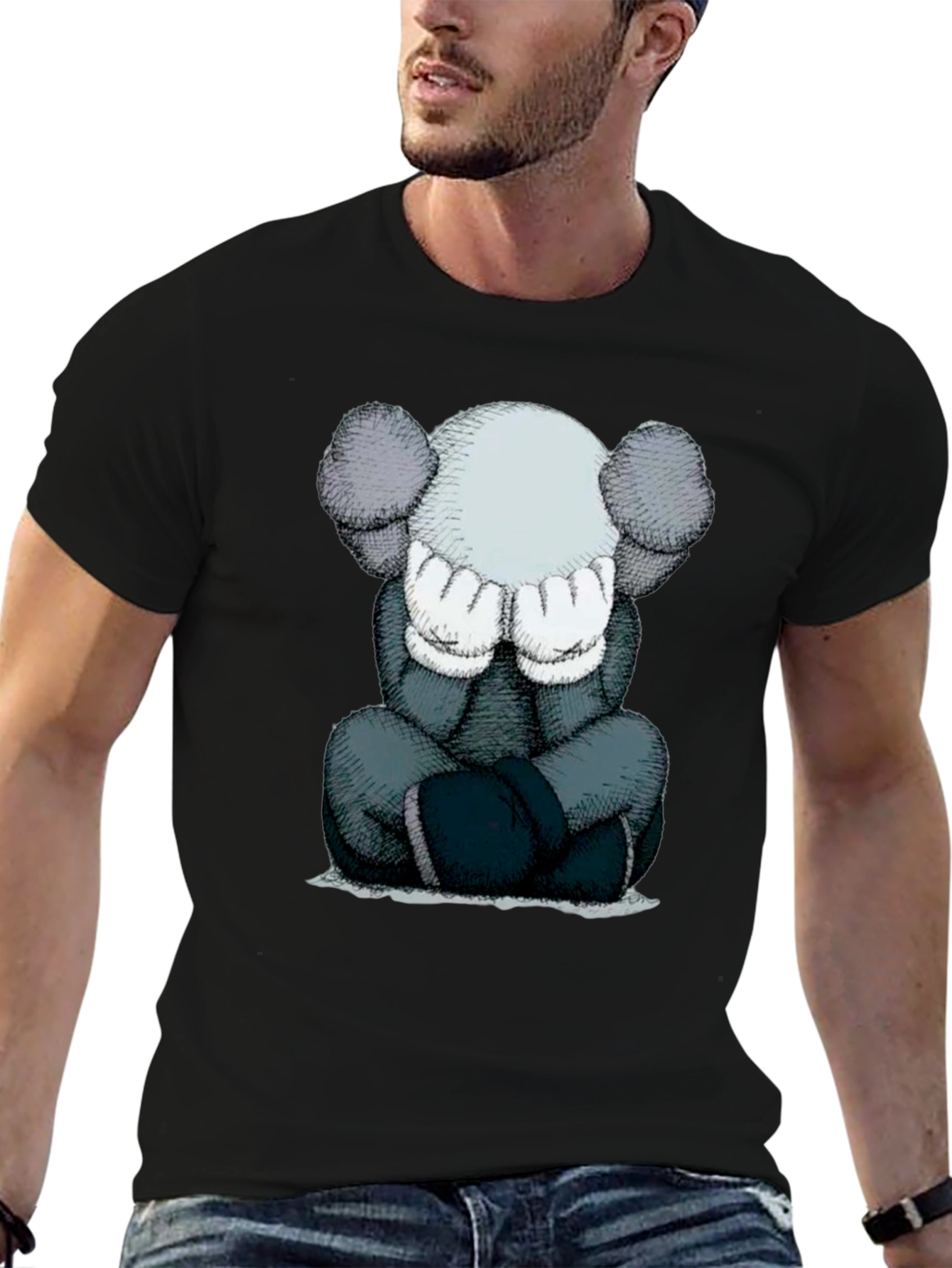 KAWS Inspired Graphic T-Shirt
