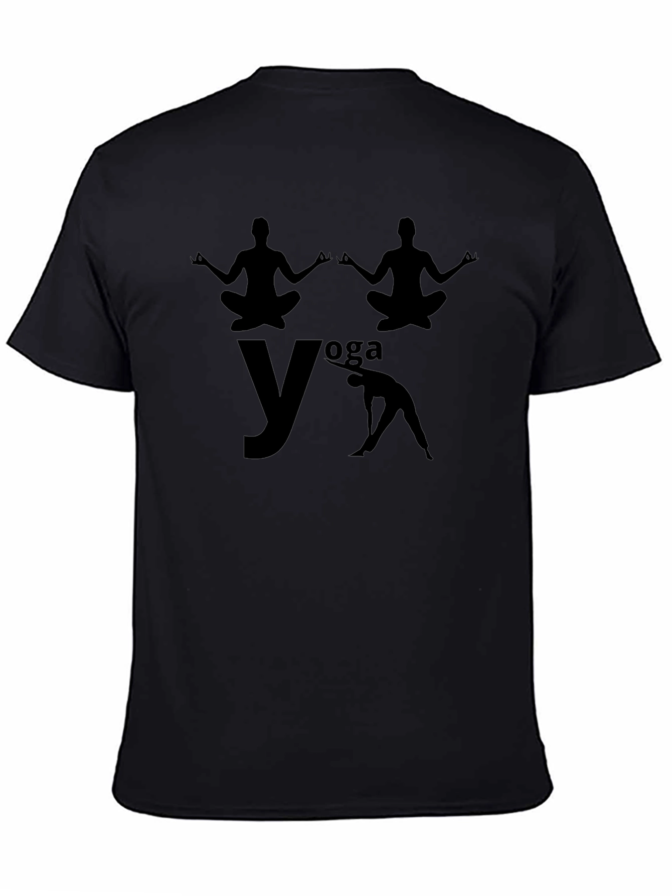 Yoga Graphic Black T-Shirt