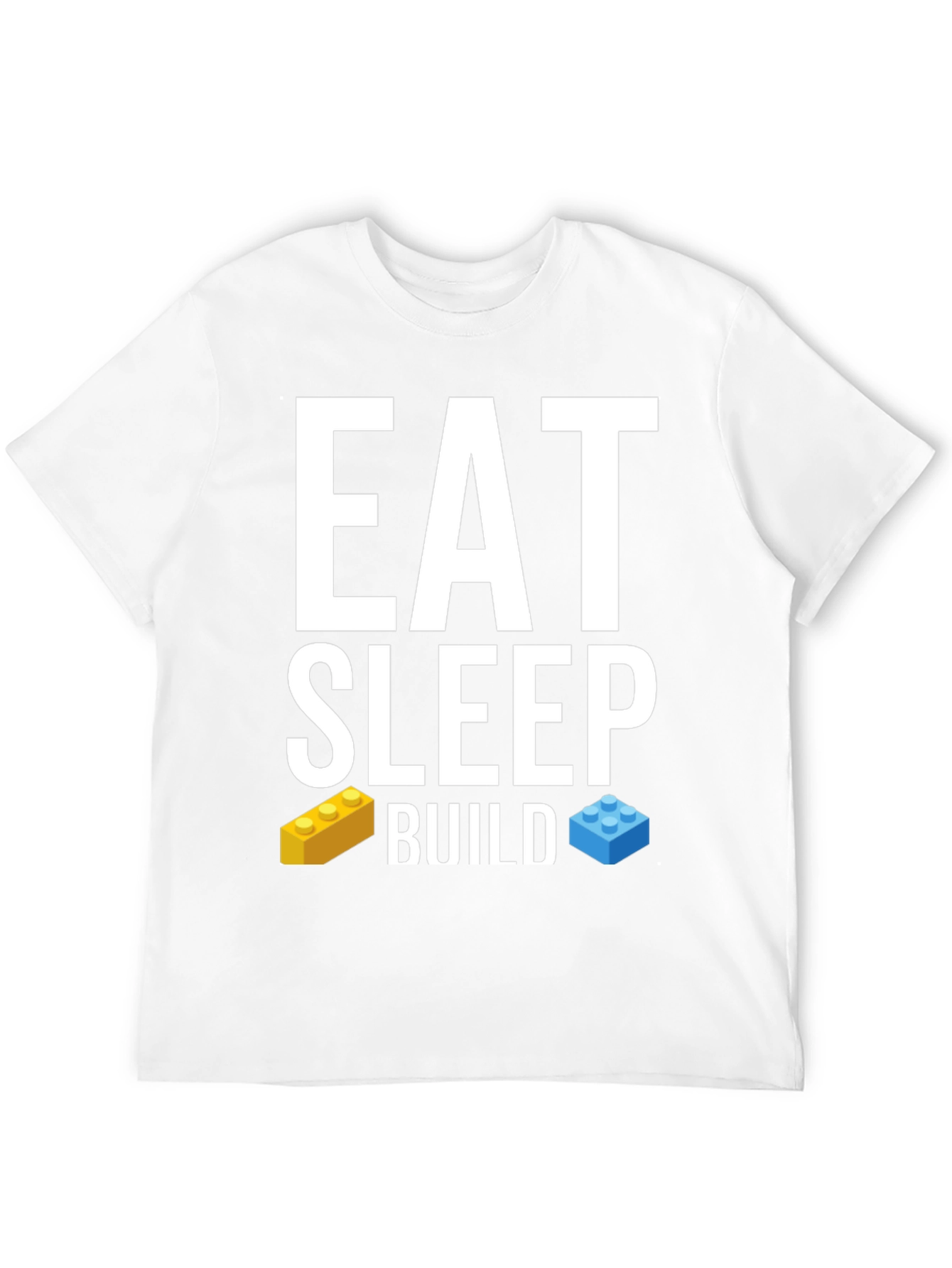 Eat Sleep Build T-Shirt LEGO Brick Fan Tee