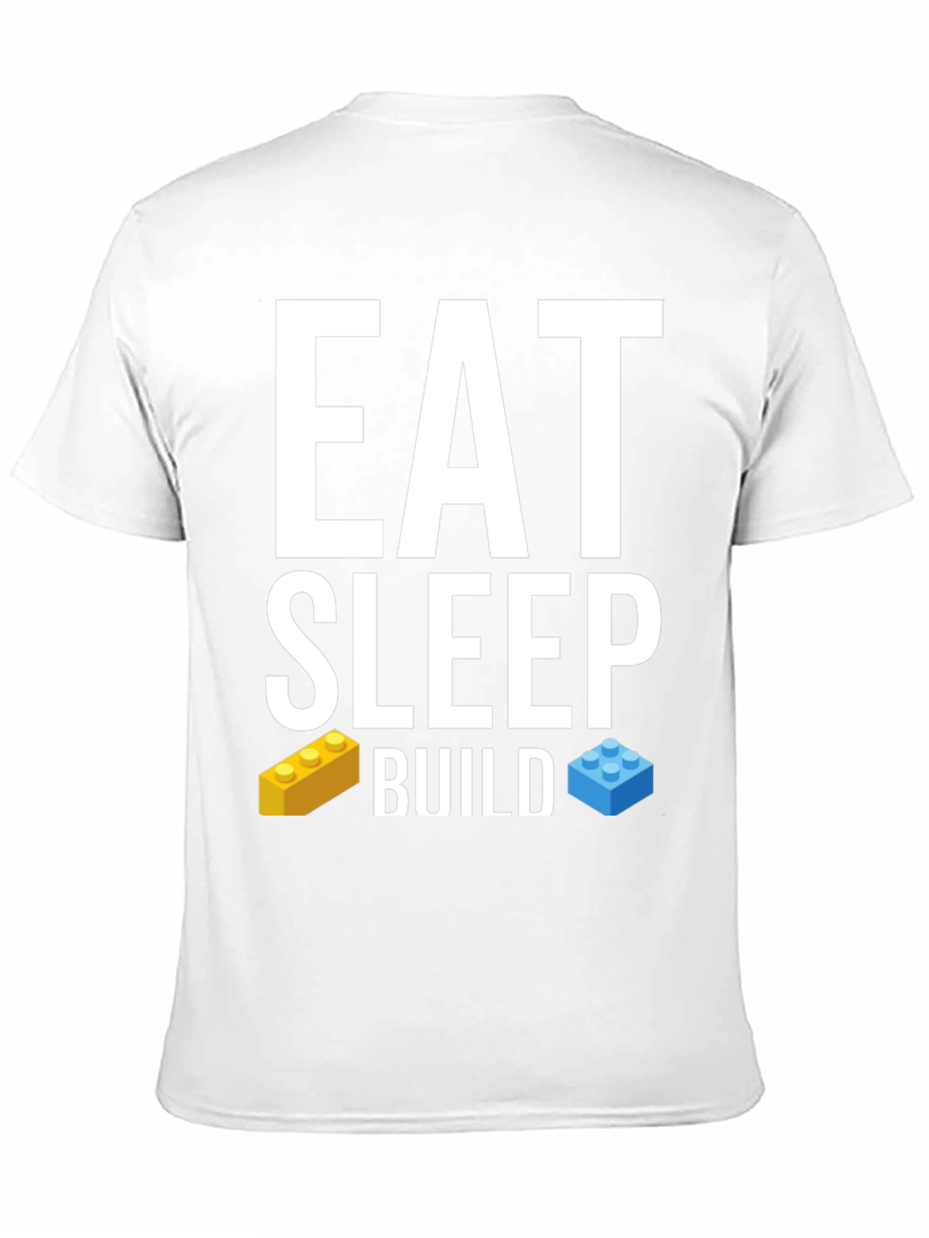 Eat Sleep Build T-Shirt LEGO Brick Fan Tee