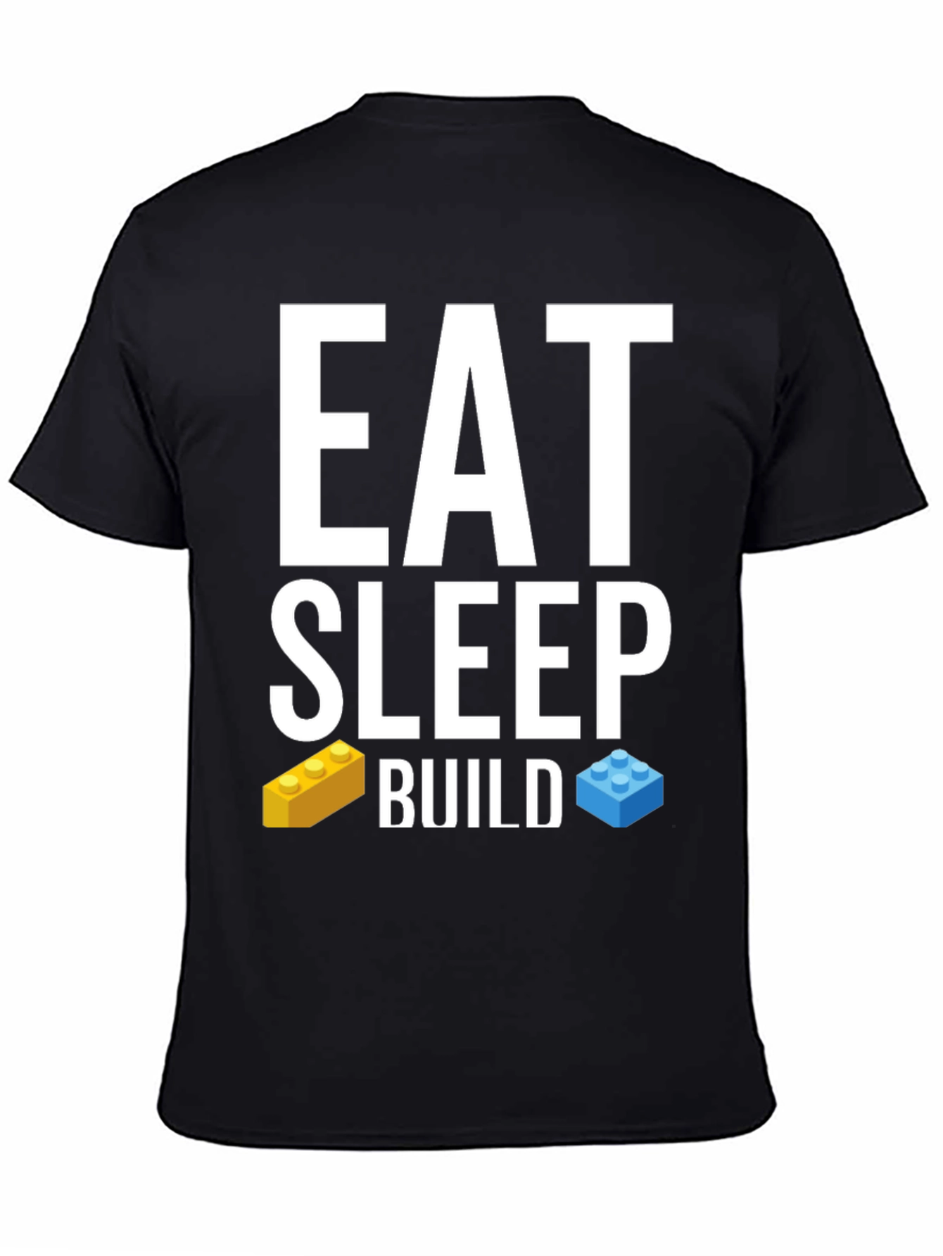 Eat Sleep Build T-Shirt LEGO Brick Fan Tee
