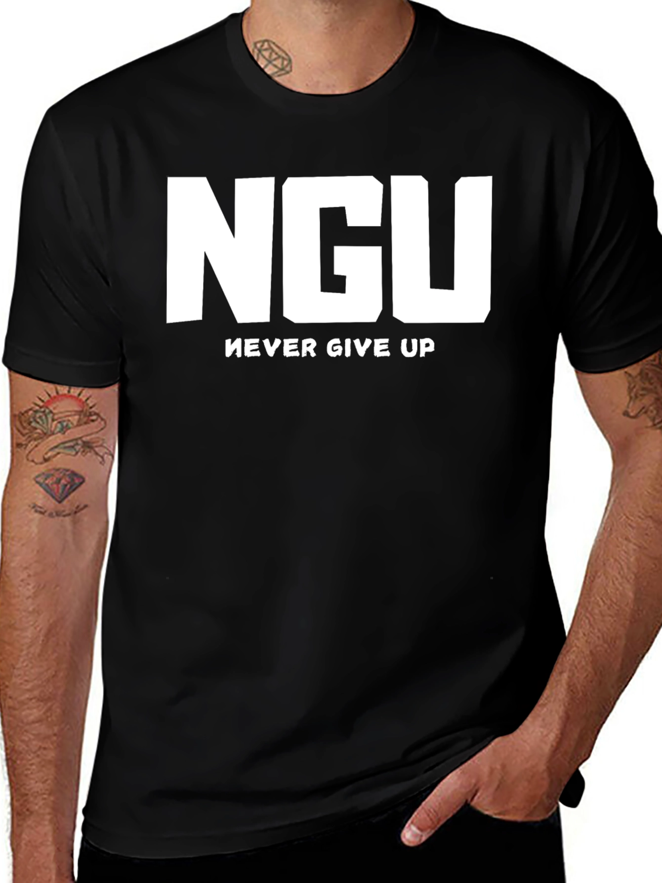 NGU Never Give Up Graphic T-Shirt