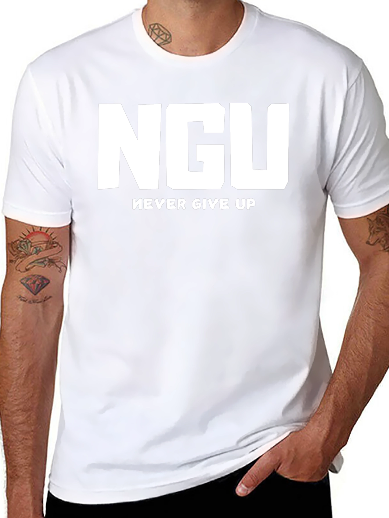 NGU Never Give Up Graphic T-Shirt