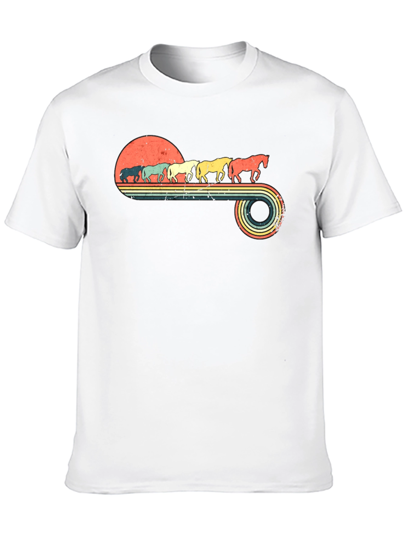 Retro Horse Sunset T-Shirt