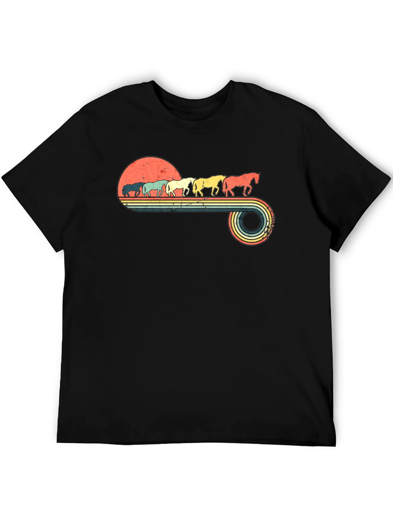 Retro Horse Sunset T-Shirt