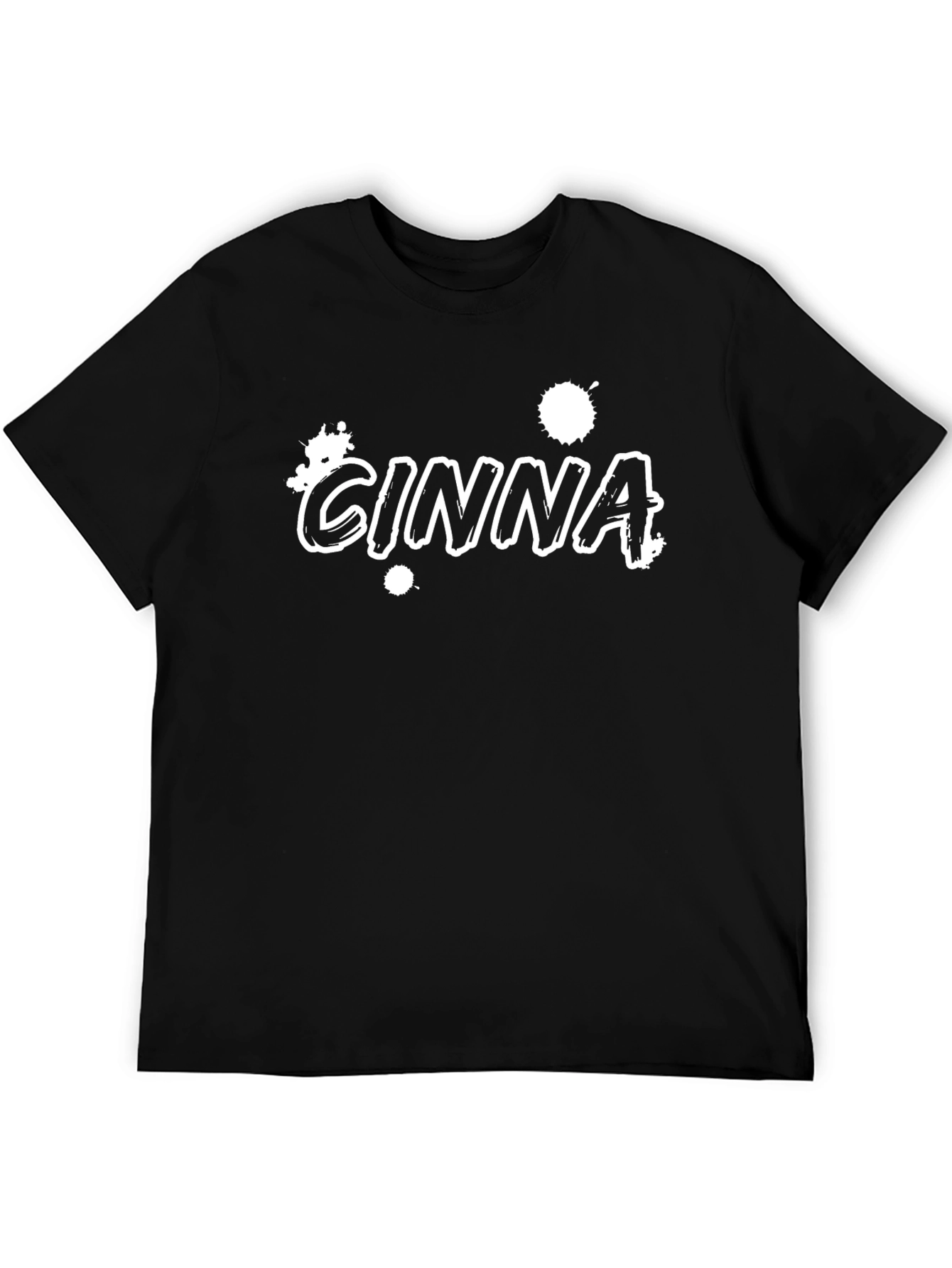 CINNA Graphic Tee - Trendy Black T-Shirt