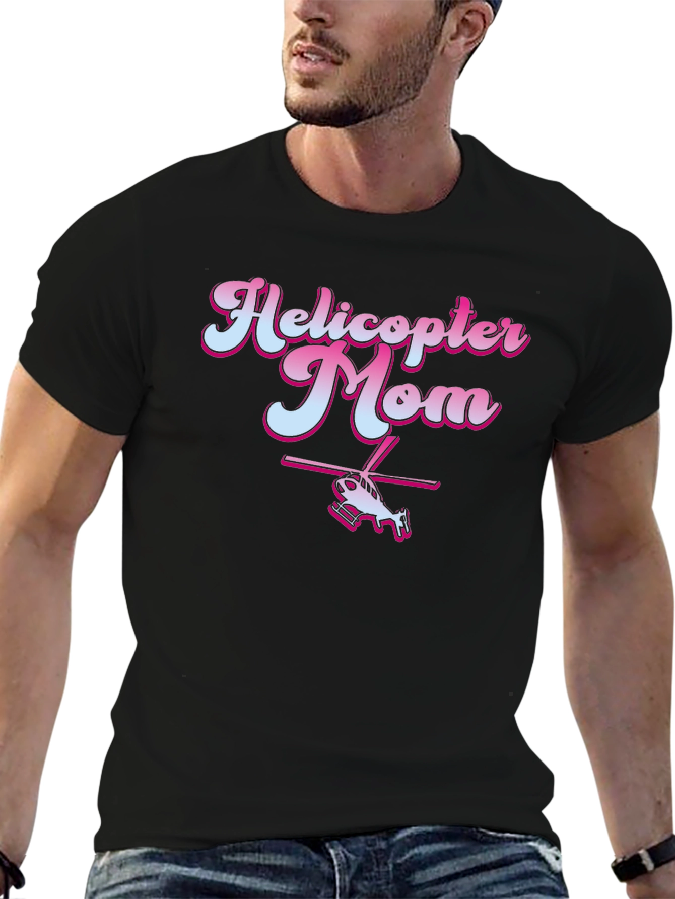 Helicopter Mom Graphic Tee - Black T-Shirt