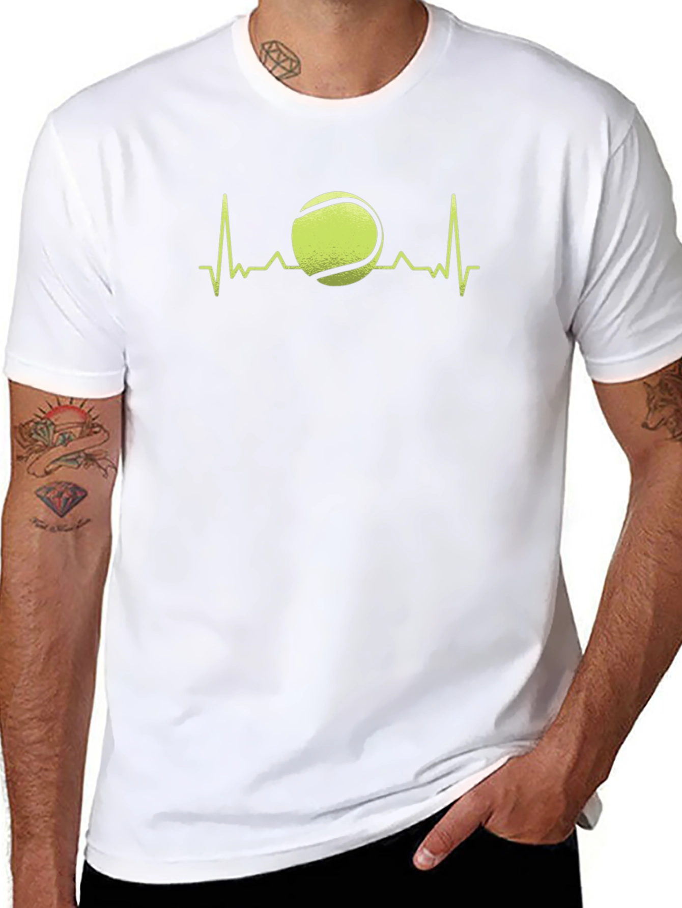 Tennis Heartbeat Graphic T-Shirt