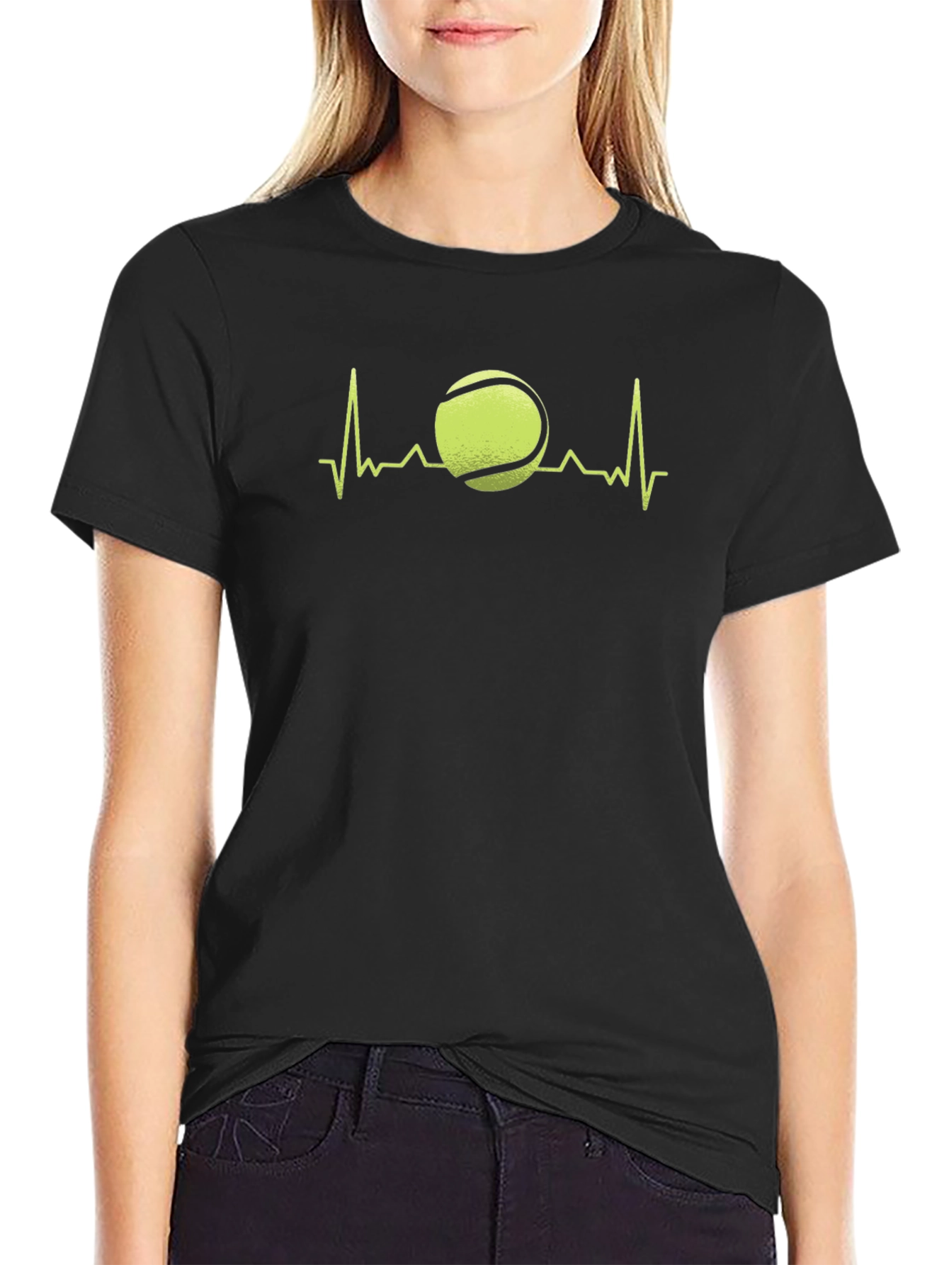 Tennis Heartbeat Graphic T-Shirt