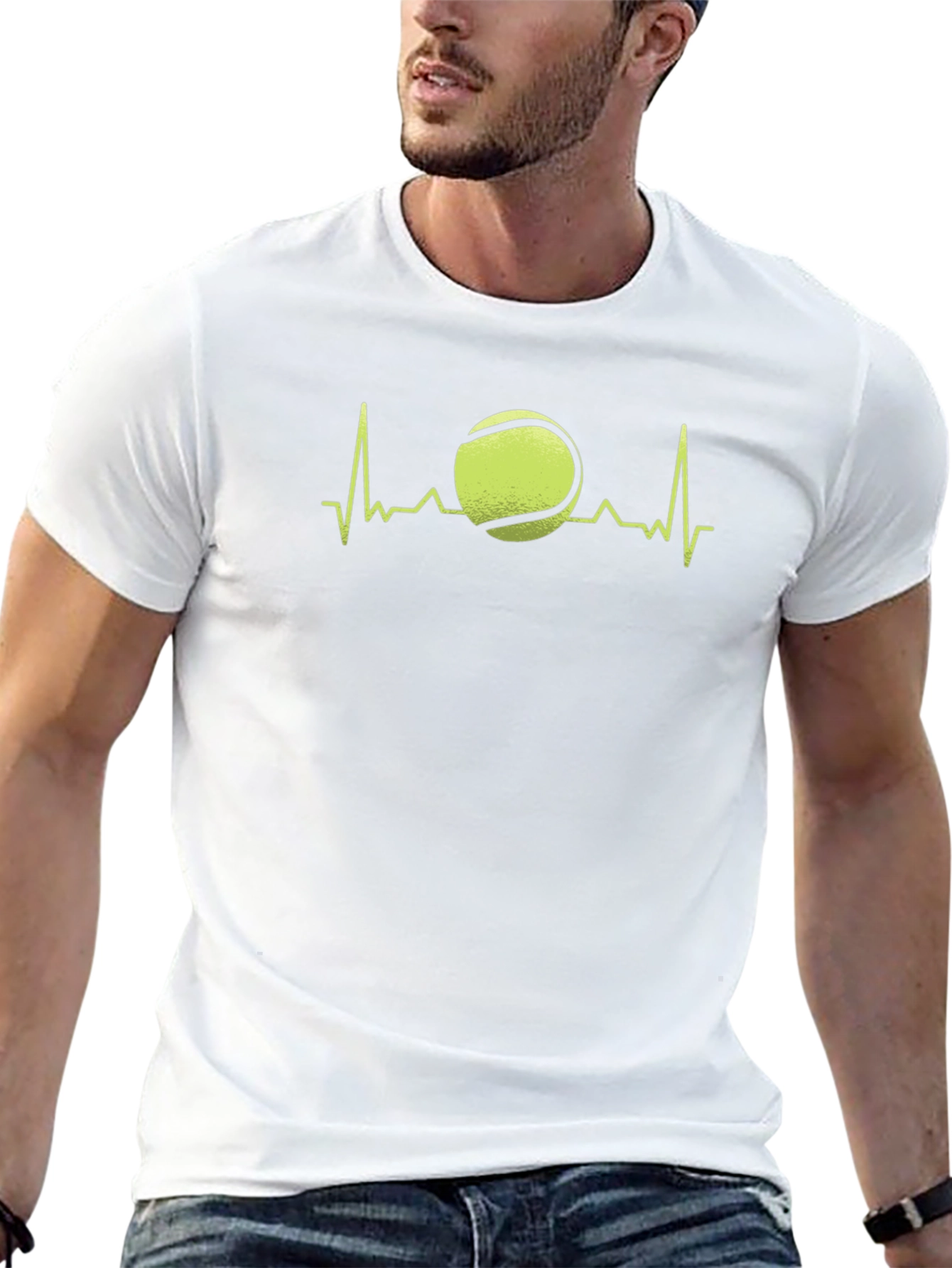 Tennis Heartbeat Graphic T-Shirt