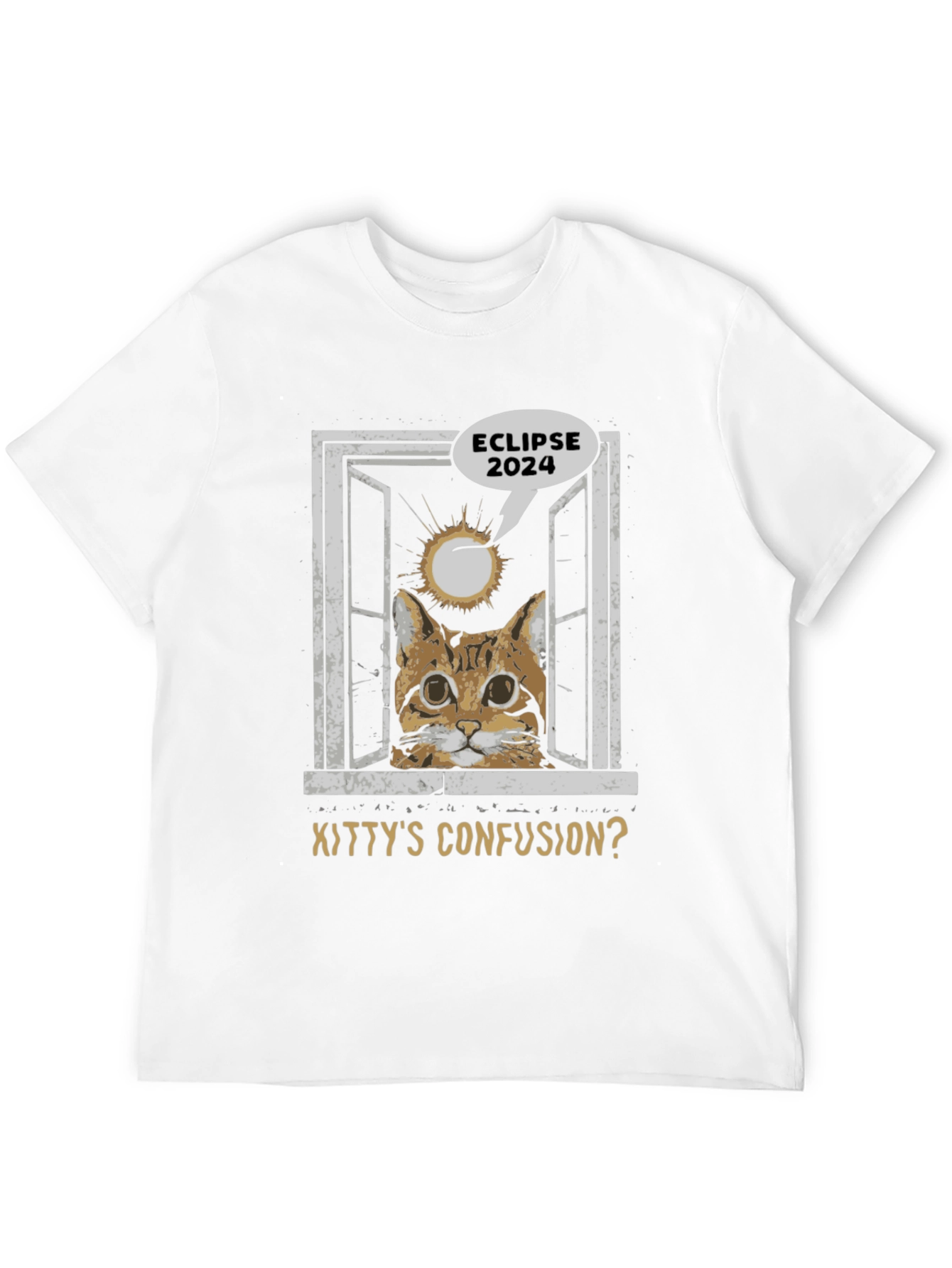 Eclipse 2024 Kittys Confusion Graphic Tee