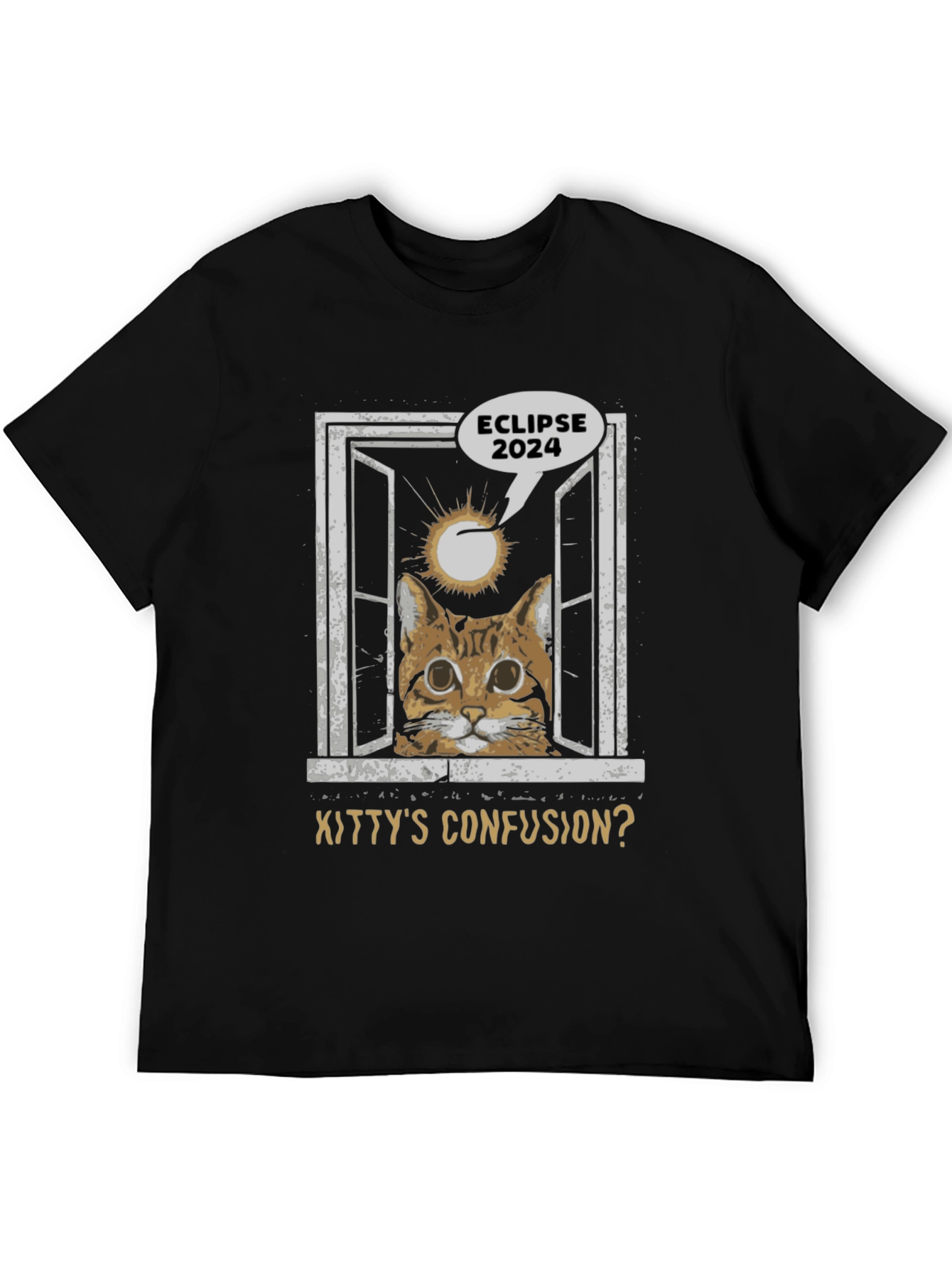 Eclipse 2024 Kittys Confusion Graphic Tee