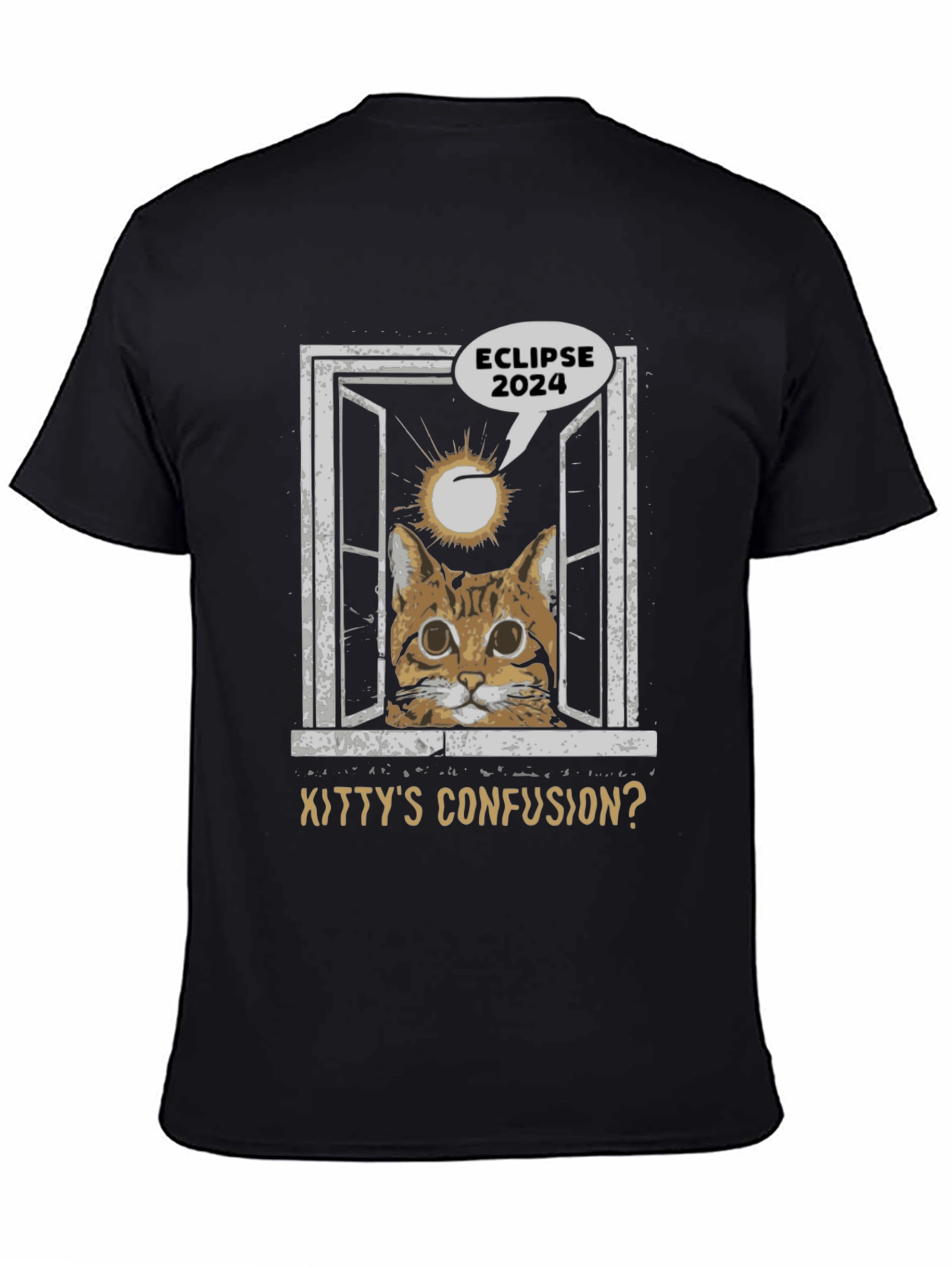 Eclipse 2024 Kittys Confusion Graphic Tee