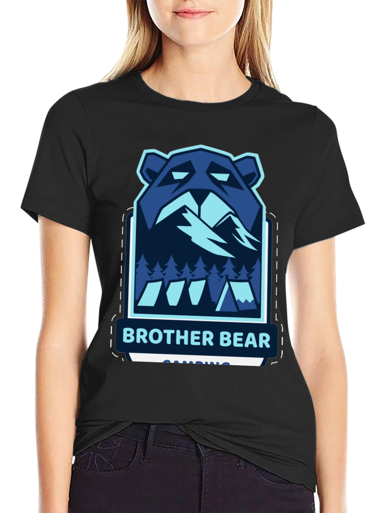 Brother Bear Camping Graphic T-Shirt