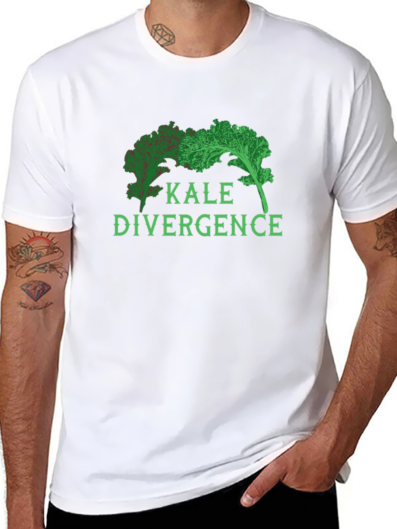 Kale Divergence Graphic T-Shirt - Vegan Tee