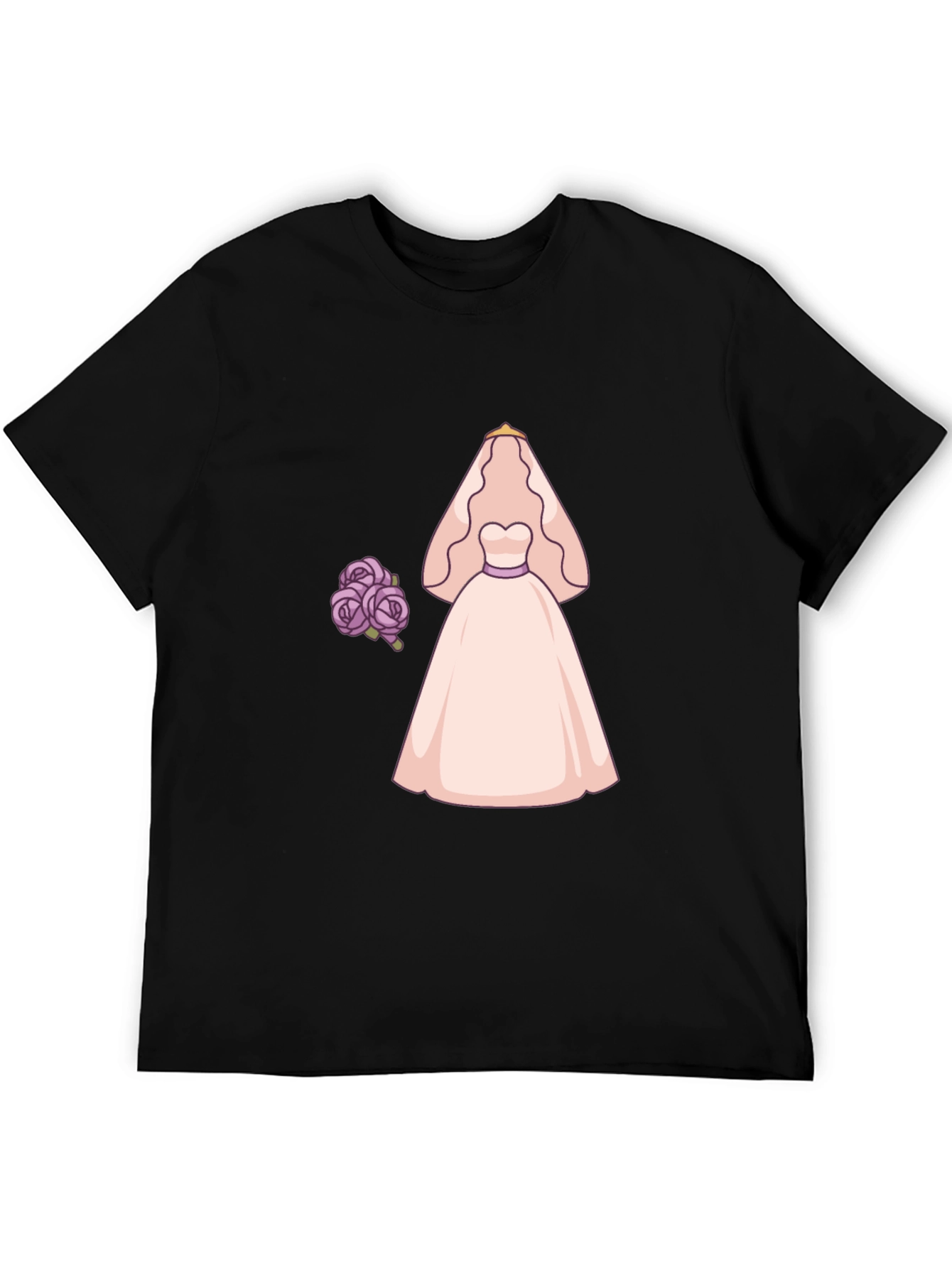 Bride to Be T-Shirt - Wedding Dress & Flowers