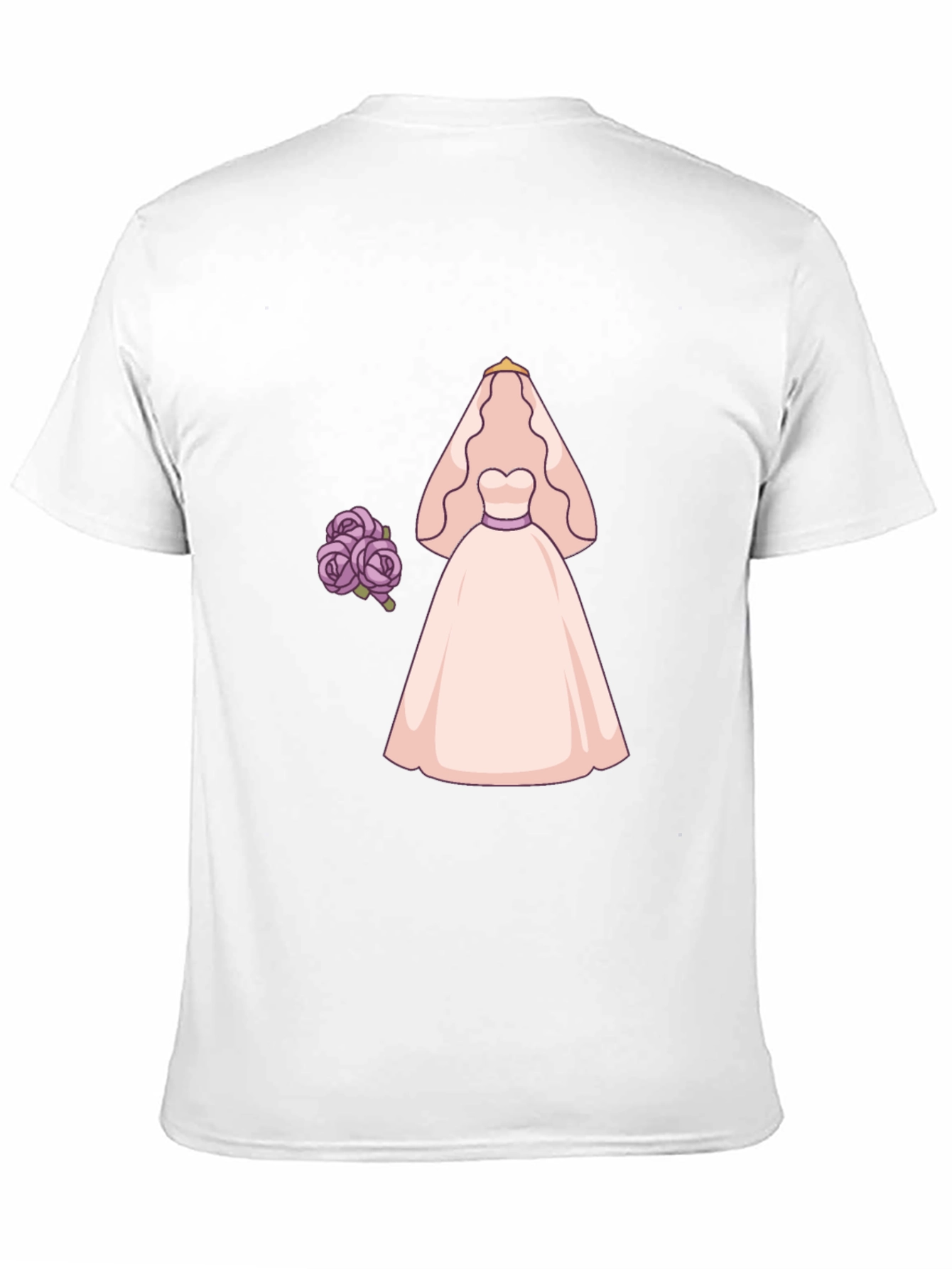 Bride to Be T-Shirt - Wedding Dress & Flowers