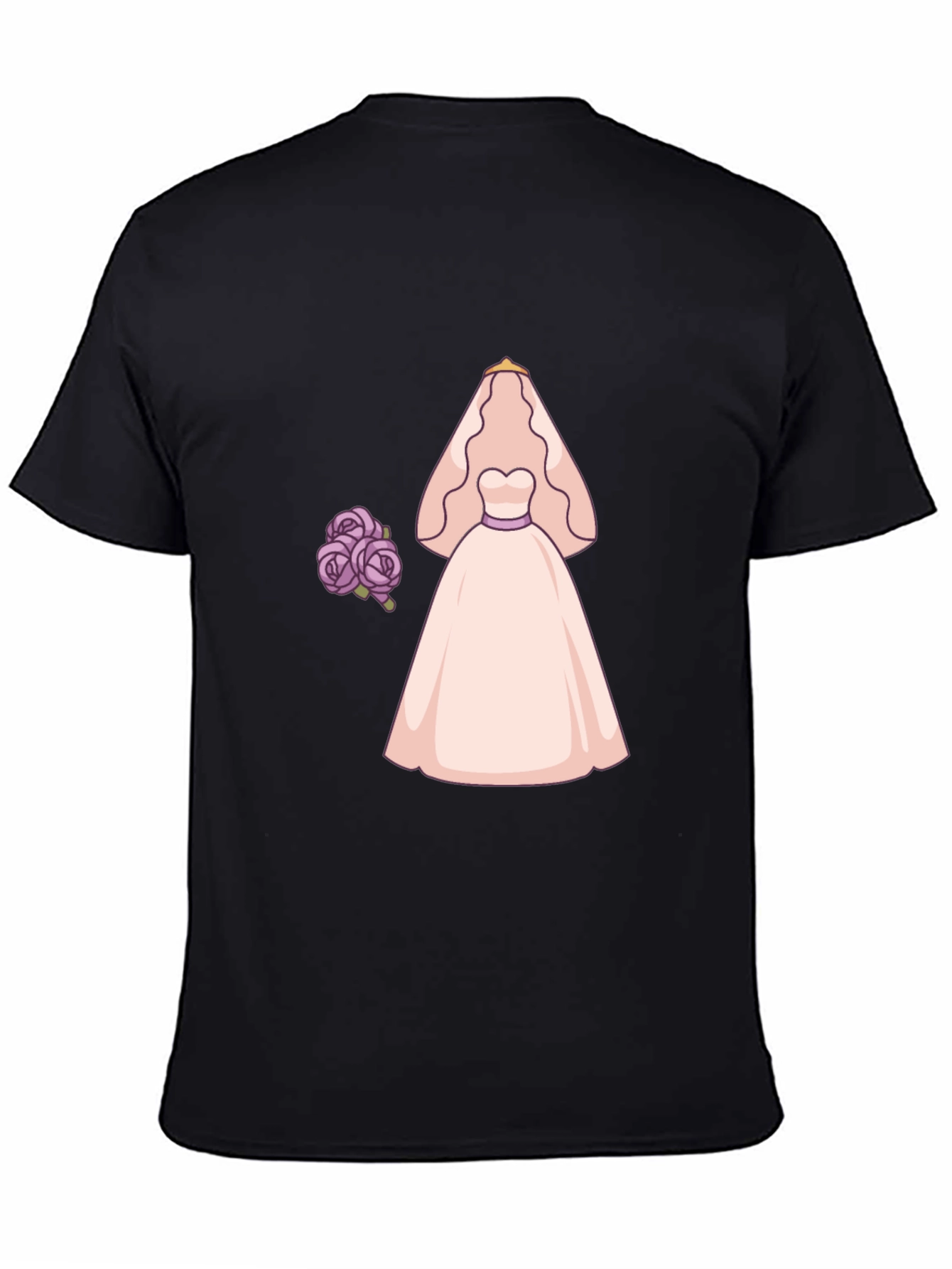 Bride to Be T-Shirt - Wedding Dress & Flowers