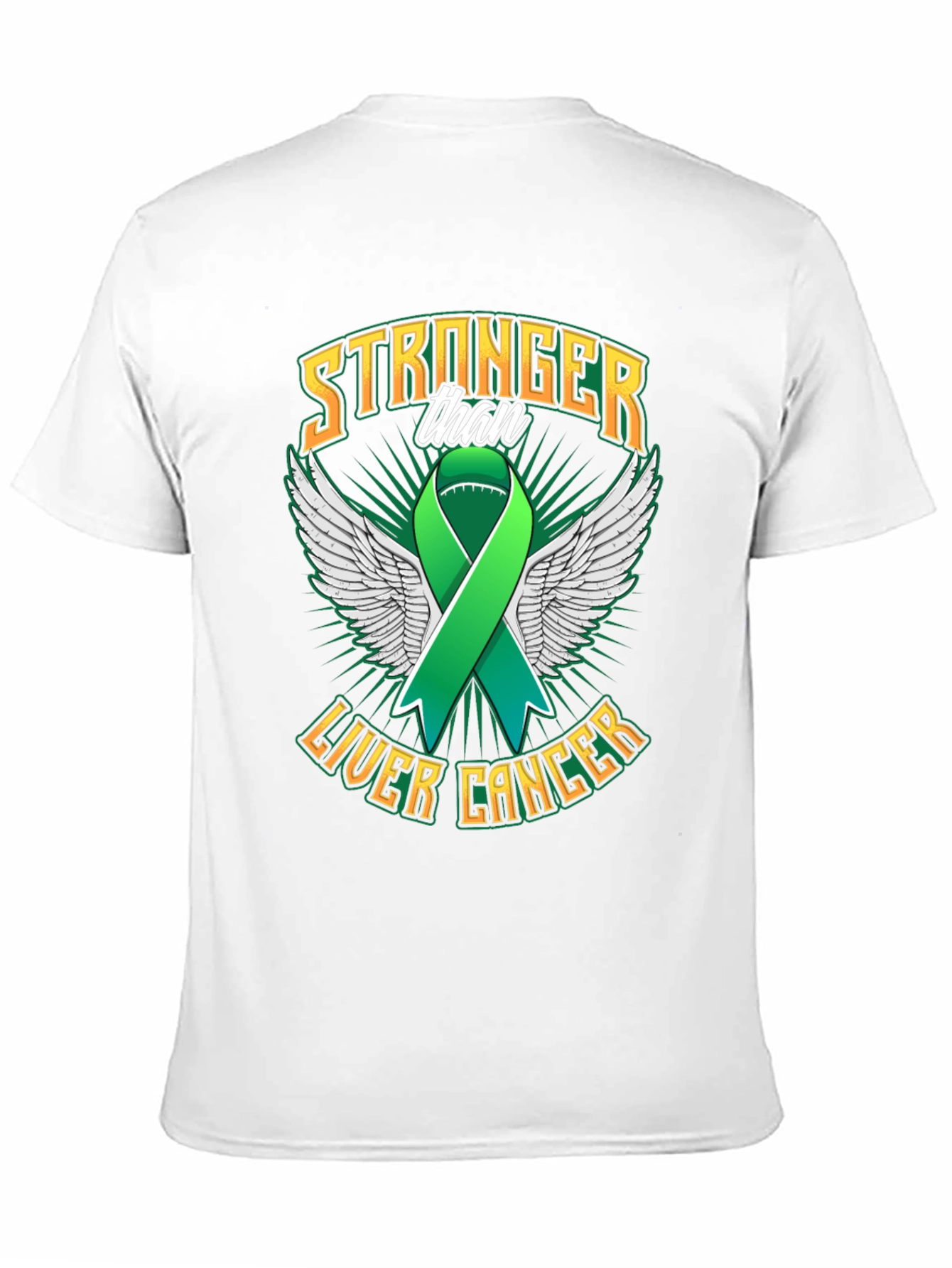 Stronger Than Liver Cancer Ribbon T-Shirt