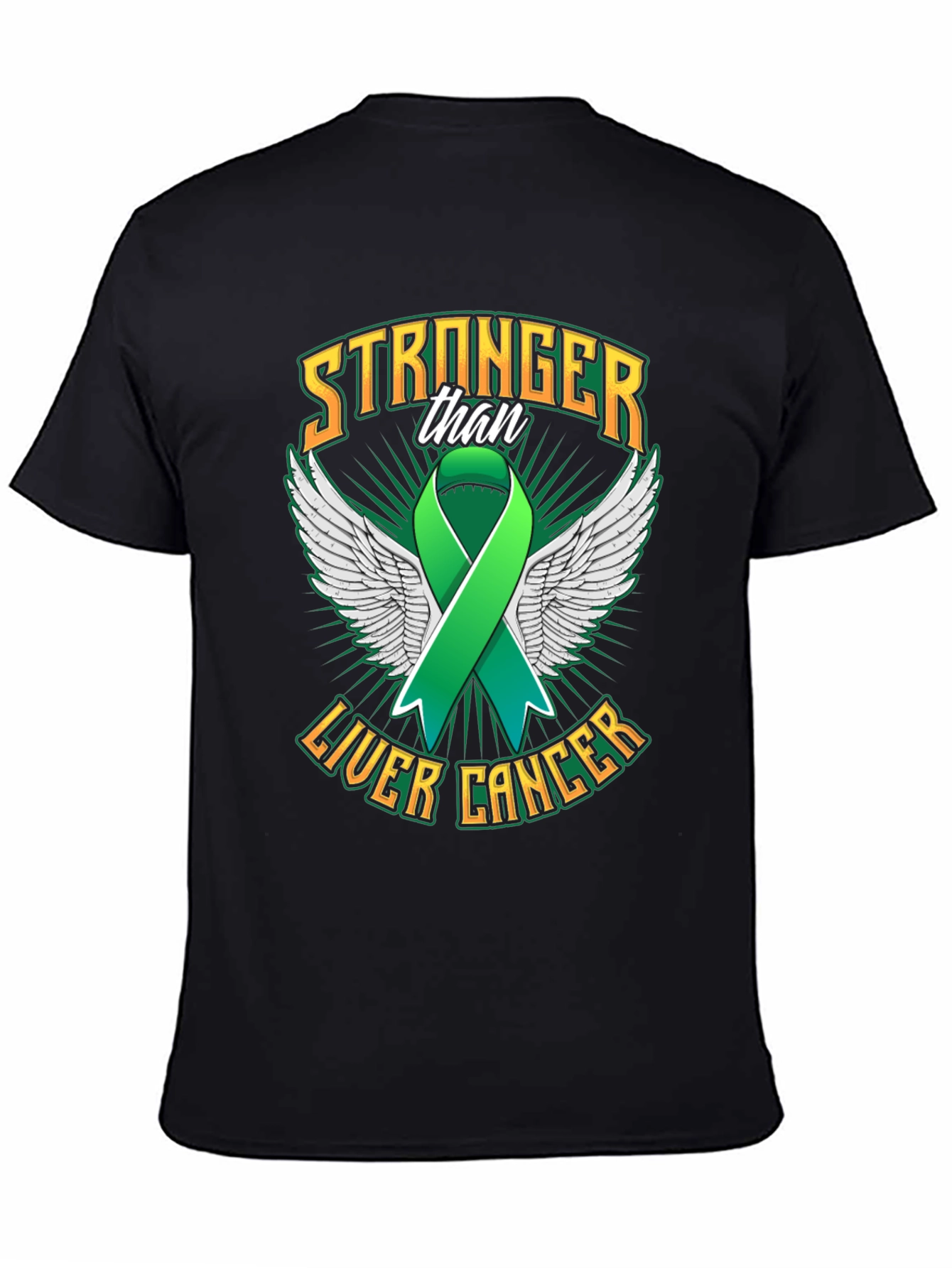 Stronger Than Liver Cancer Ribbon T-Shirt
