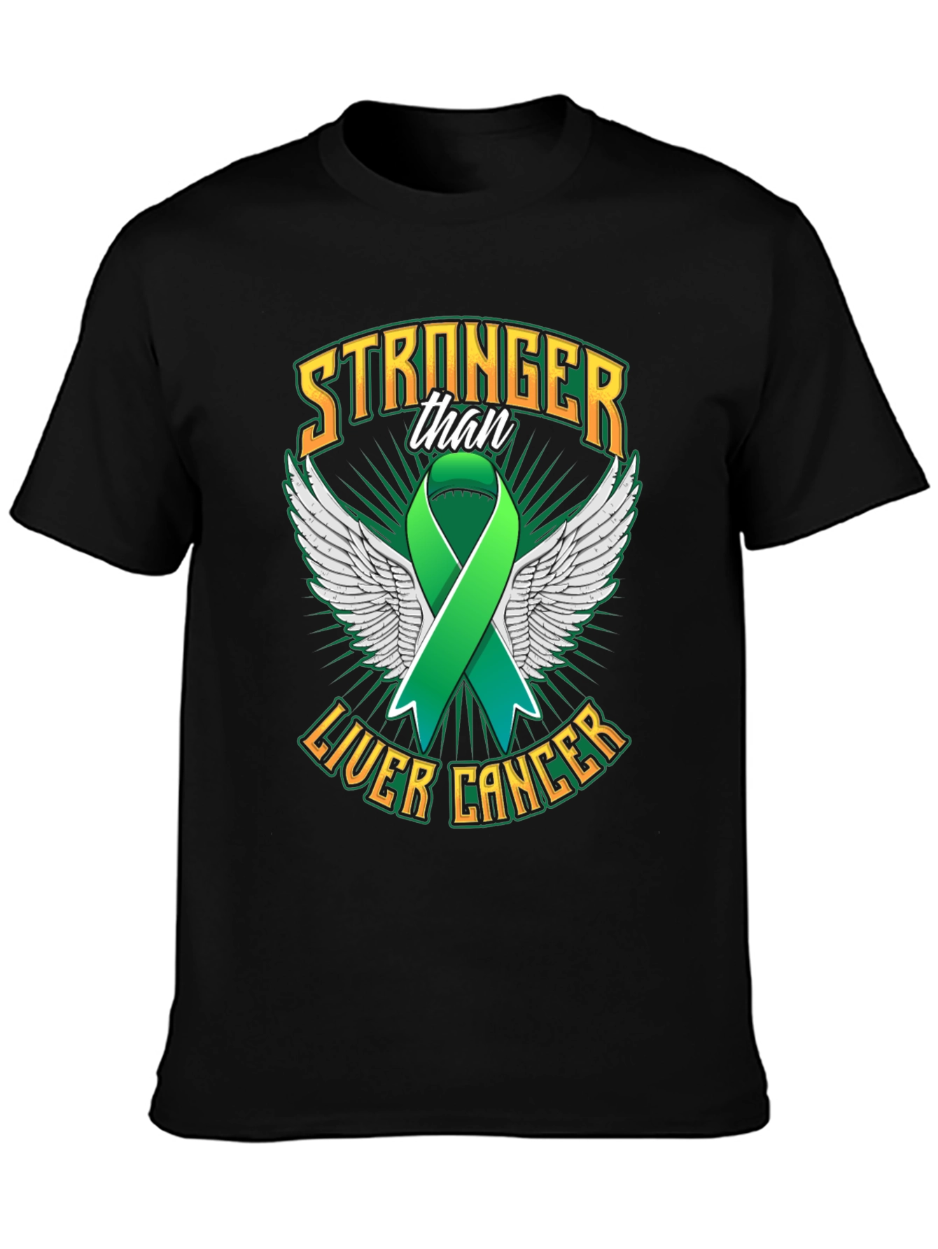 Stronger Than Liver Cancer Ribbon T-Shirt