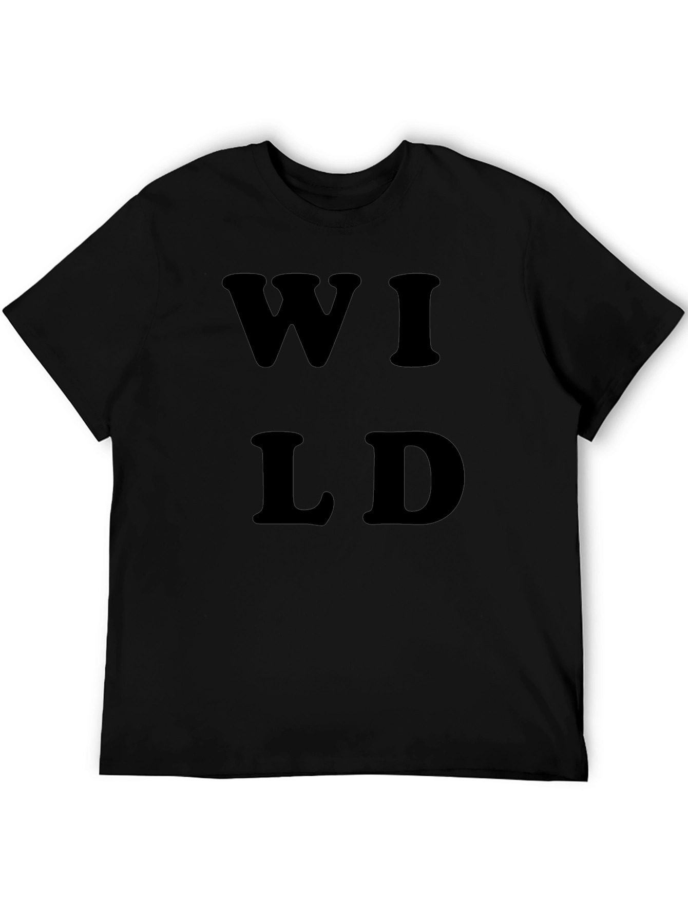 Wild Graphic Tee - Mens Black T-Shirt