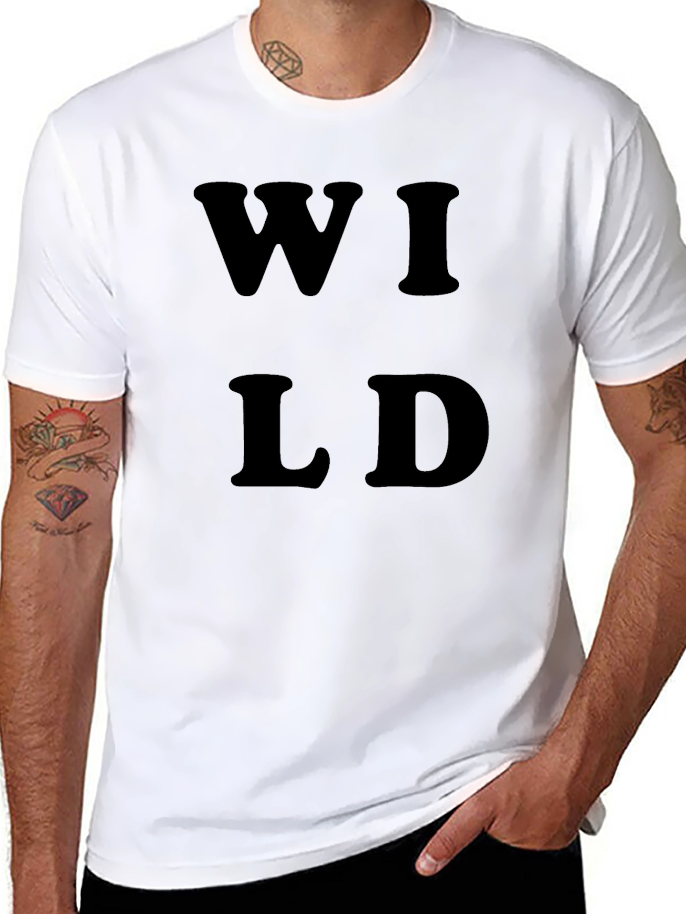 Wild Graphic Tee - Mens Black T-Shirt