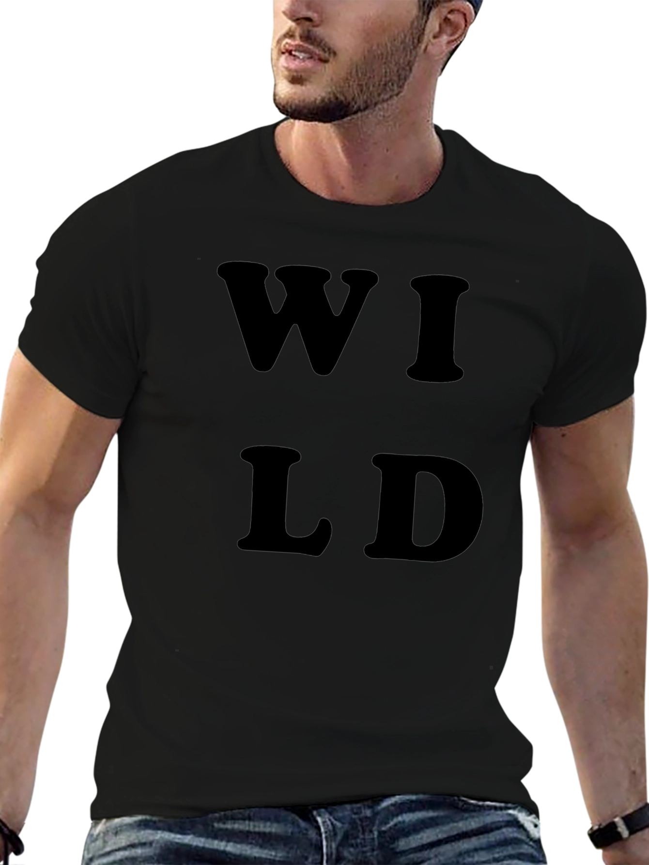 Wild Graphic Tee - Mens Black T-Shirt