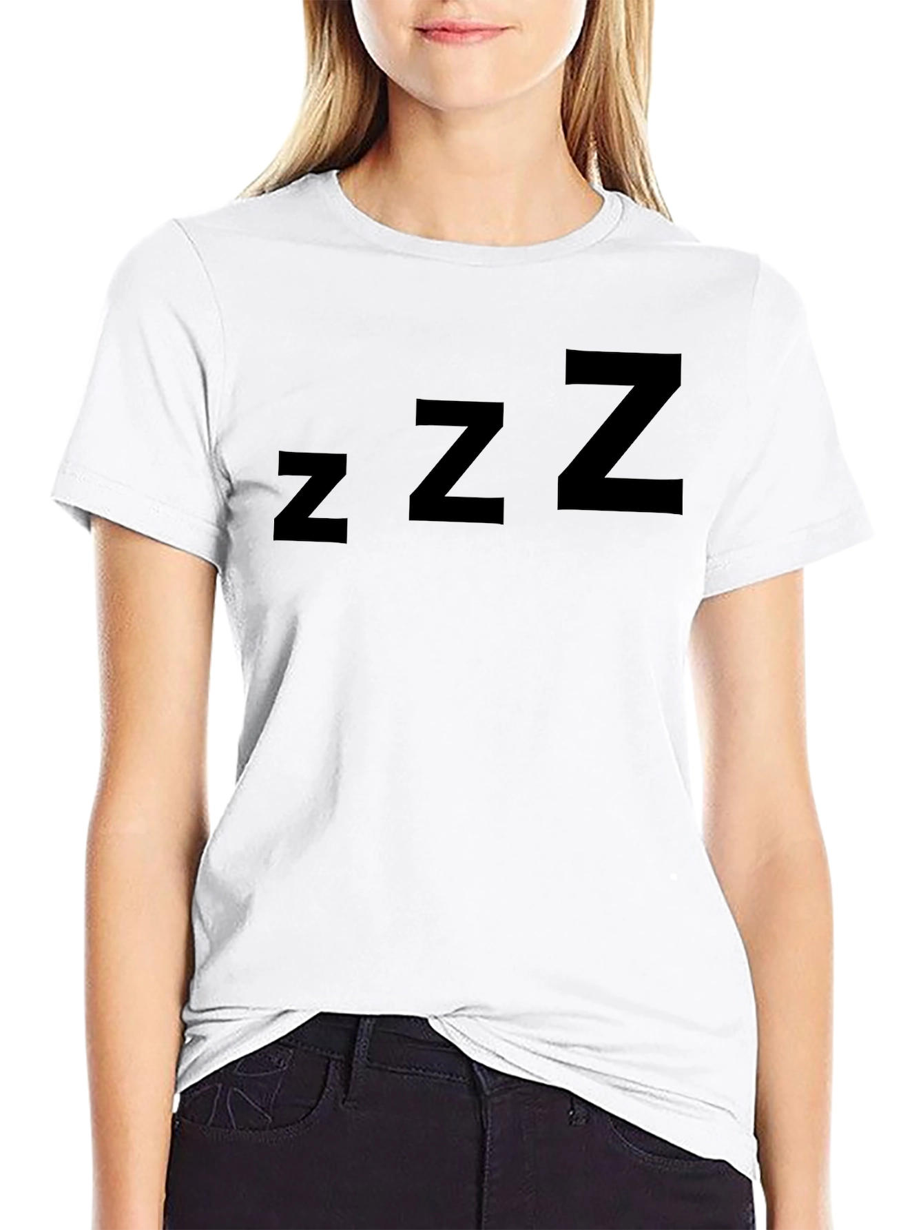 Zzz Graphic Tee - Comfortable Black T-Shirt