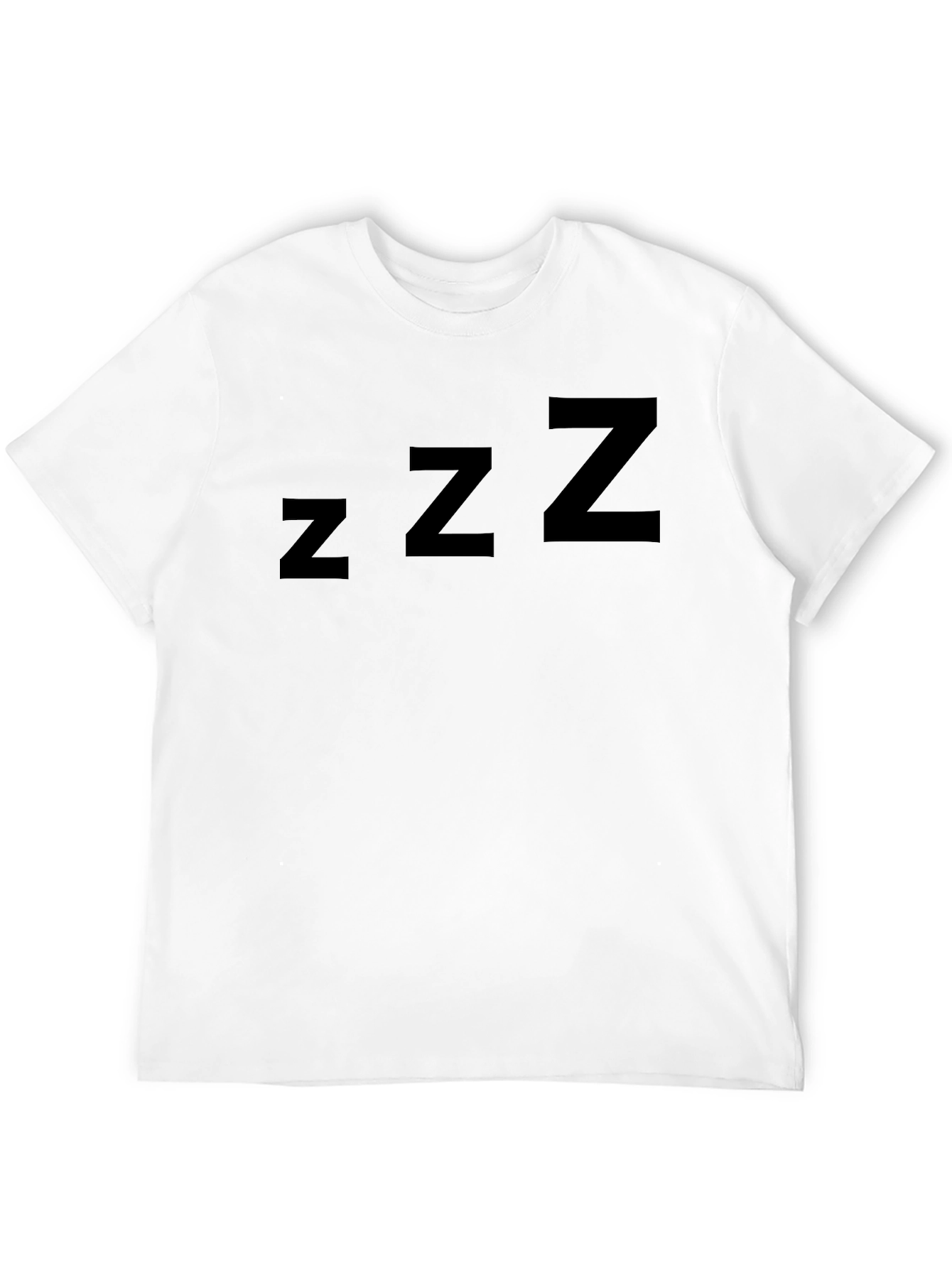 Zzz Graphic Tee - Comfortable Black T-Shirt