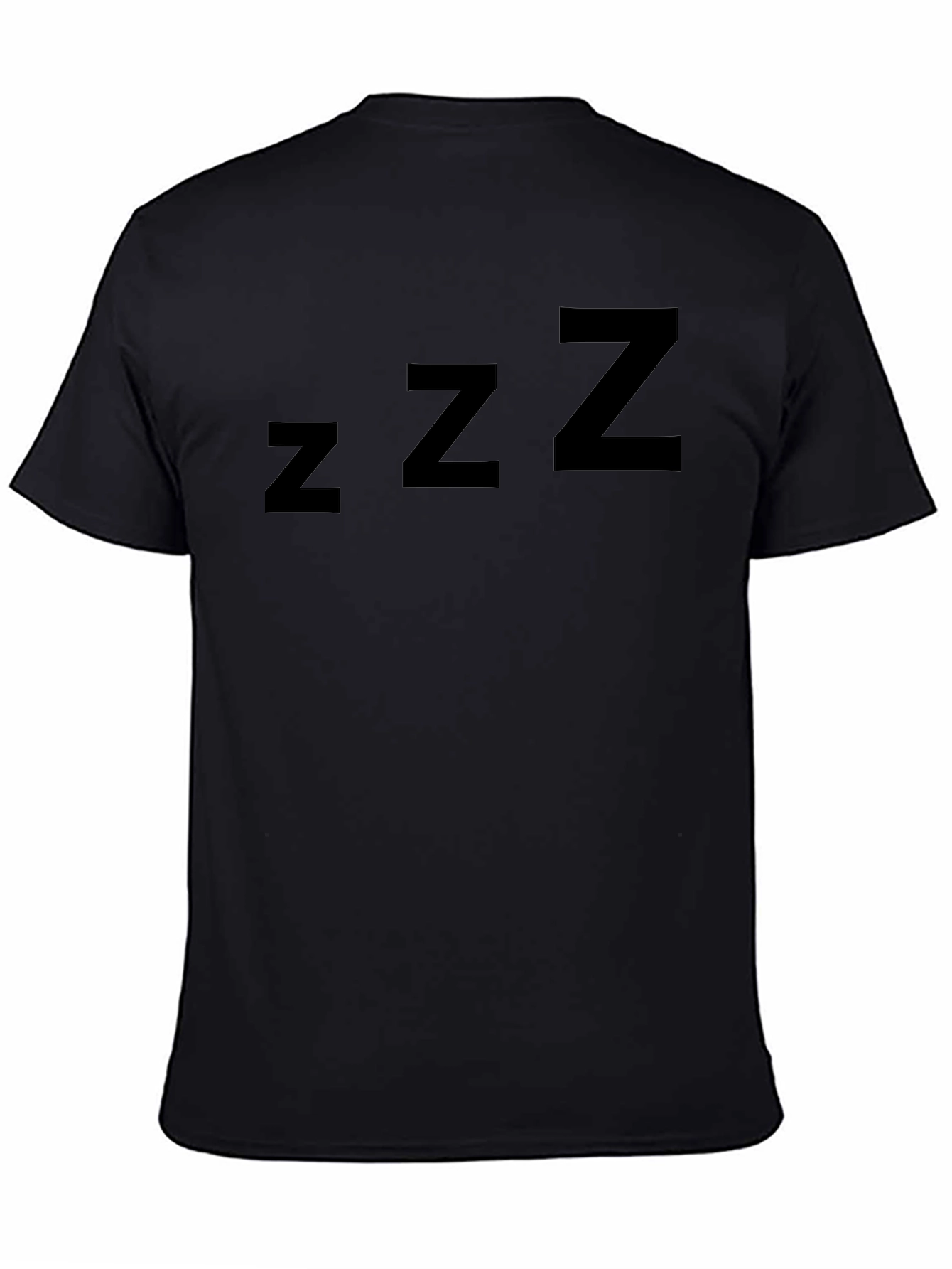 Zzz Graphic Tee - Comfortable Black T-Shirt