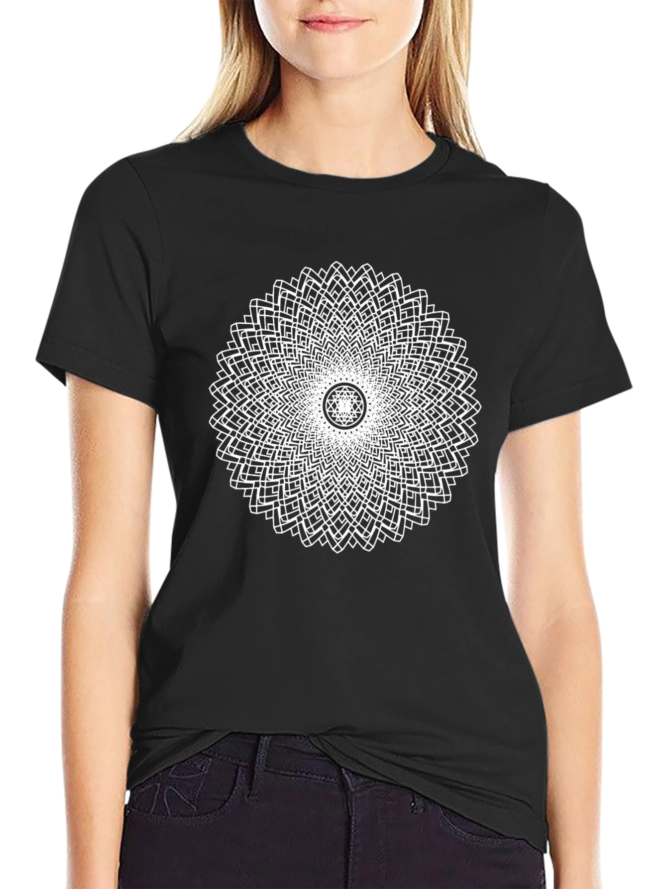Geometric Mandala T-Shirt - Unique Design