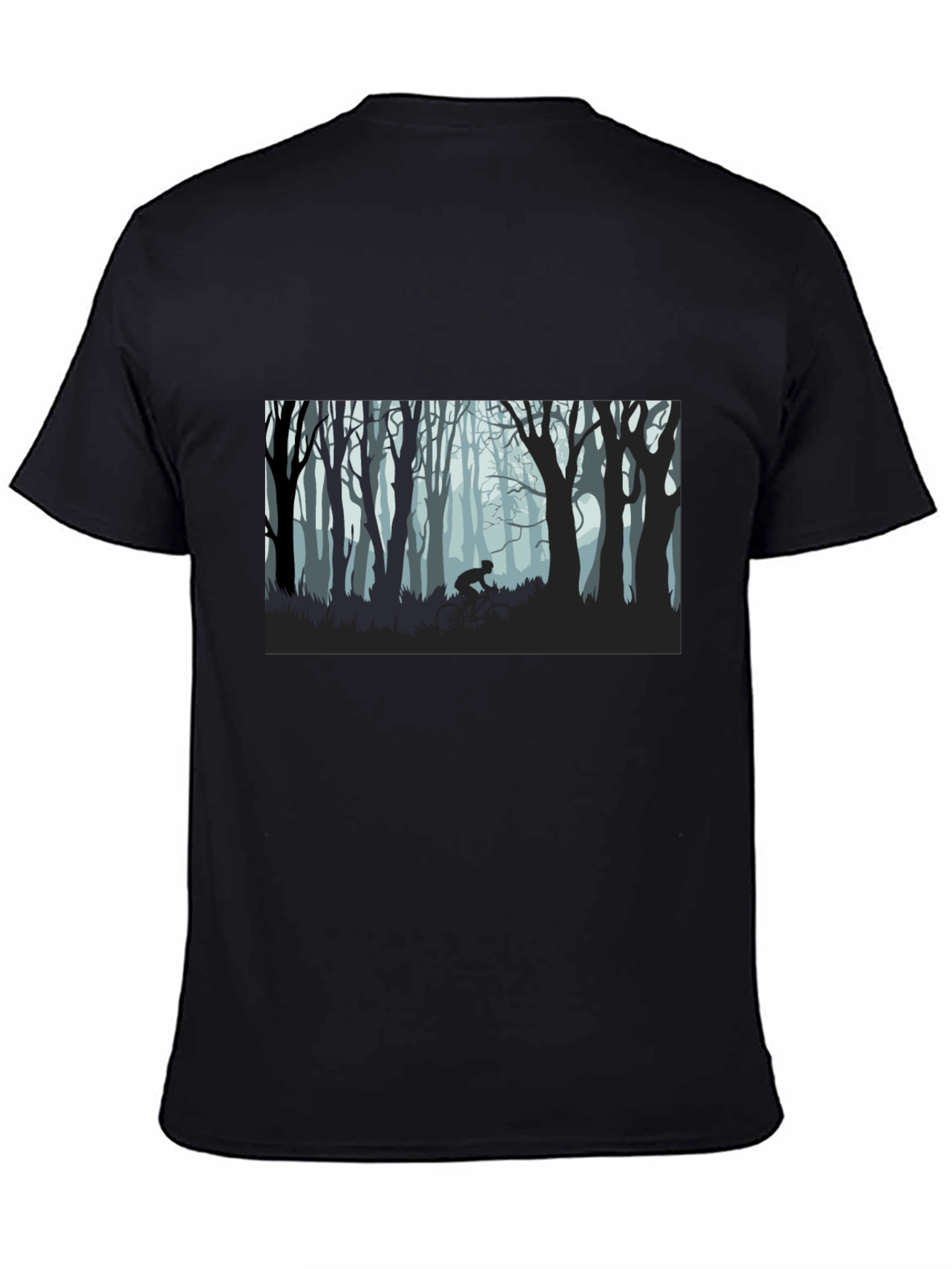 Forest Graphic Tee - Eerie Woods Black T-Shirt