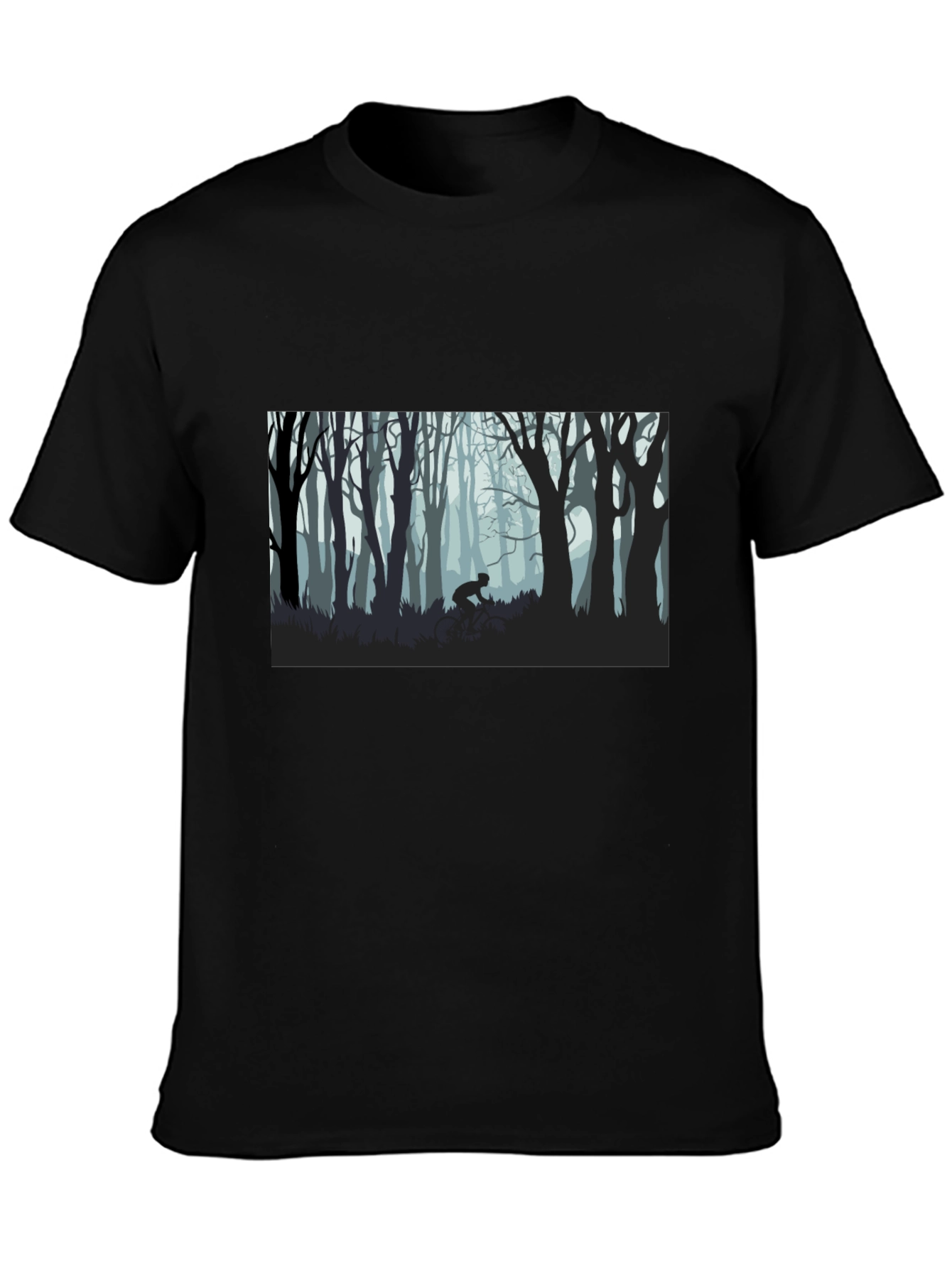 Forest Graphic Tee - Eerie Woods Black T-Shirt