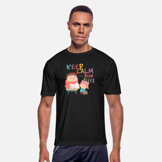 Keep calm and read a book children reading a book