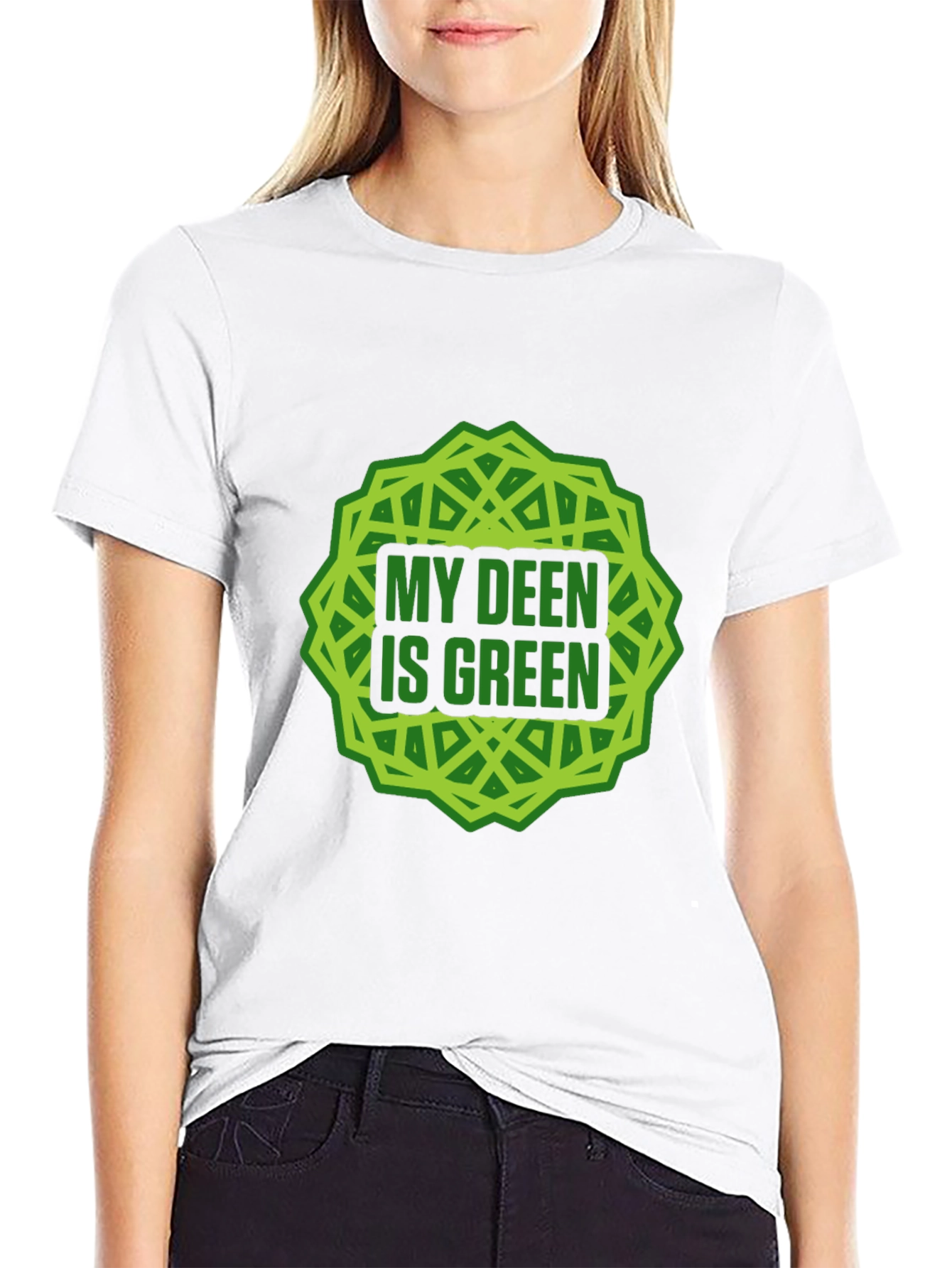 My Deen Is Green T-Shirt Islamic Muslim Tee